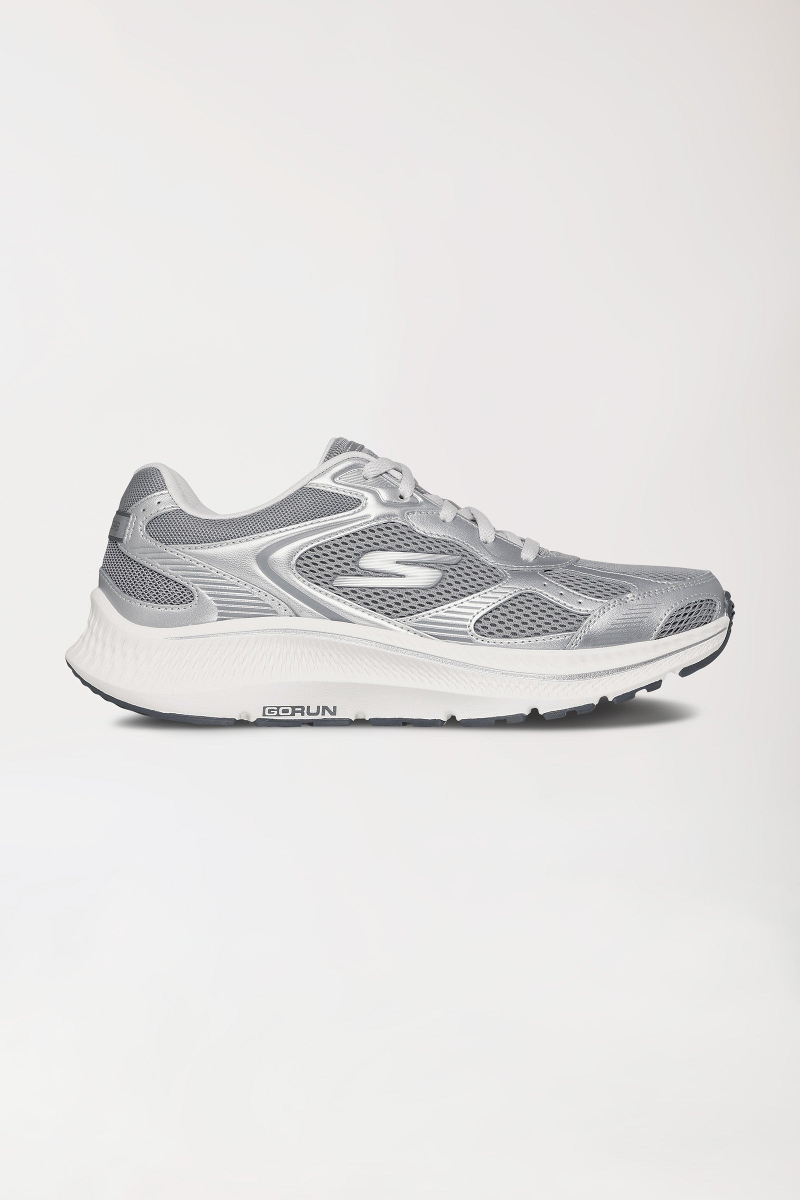 Damen Sneaker-SKECHERS-silber/weiss
