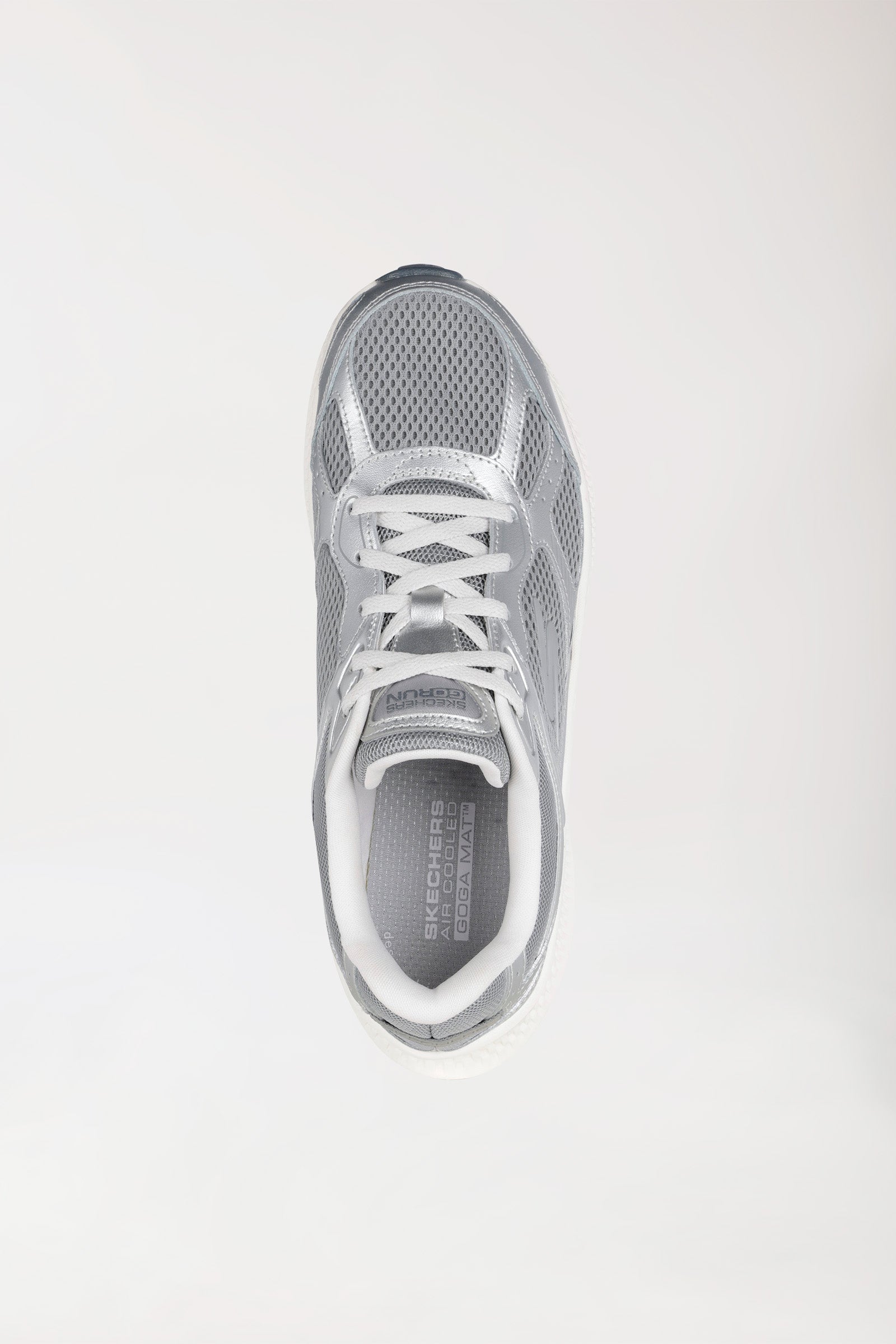Damen Sneaker-SKECHERS-silber/weiss, Vue de face 