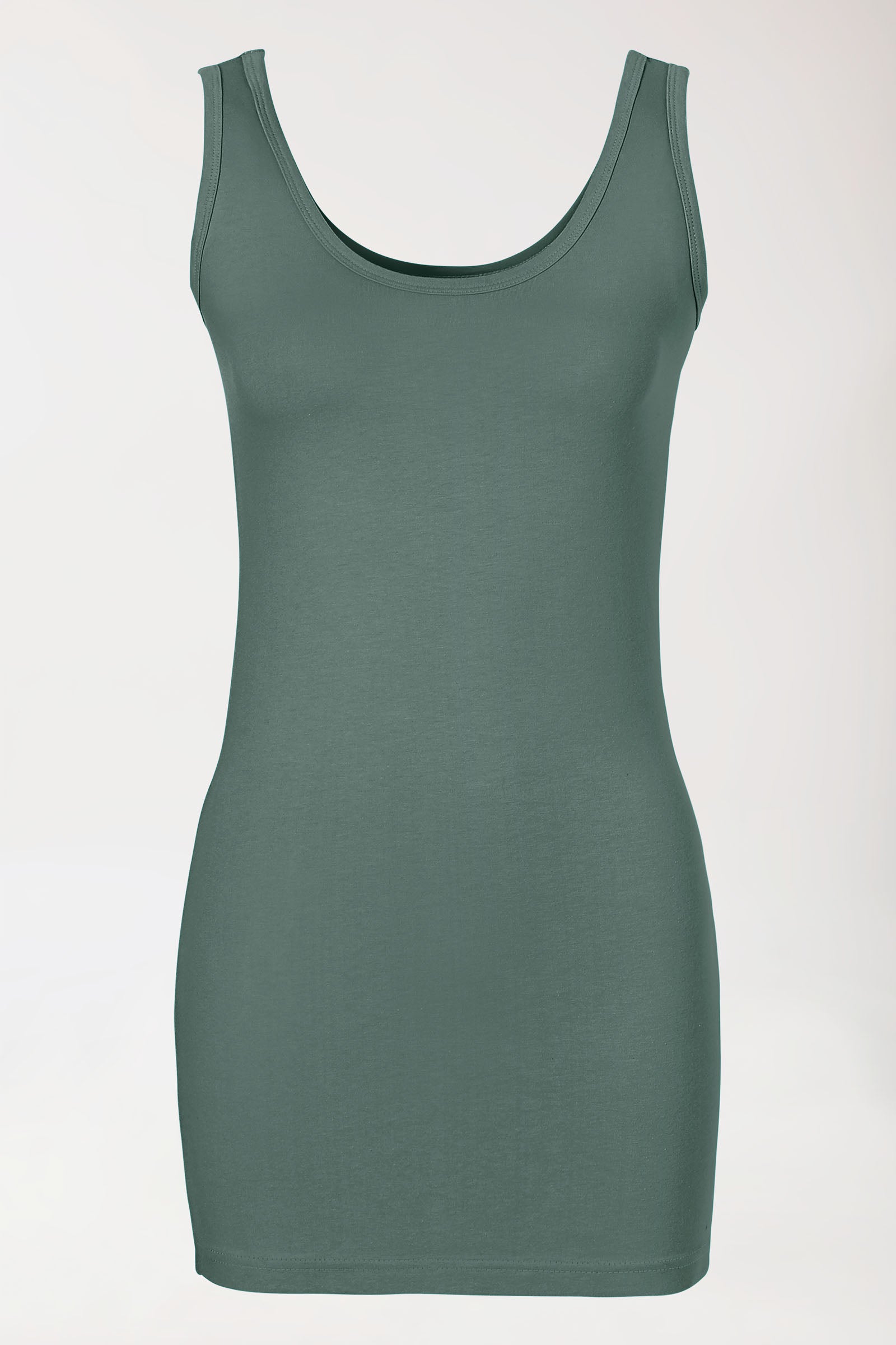 CORE Top Damen - Rundhalsausschnitt dunkelgrün, Vue de face 