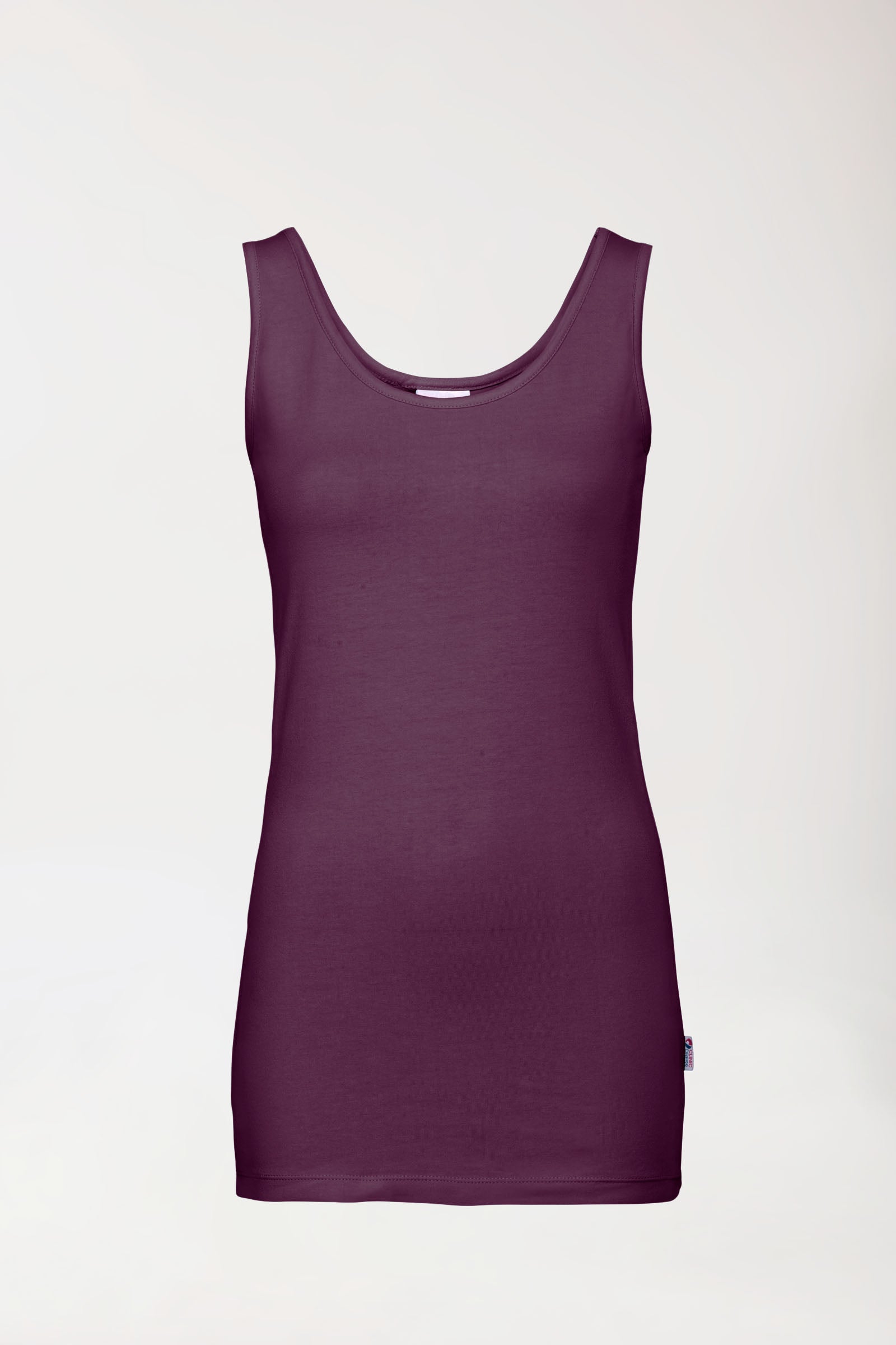 CORE Top Damen - Rundhals pflaume