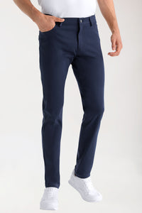 COMFY FLEX 5-Pocket Hose Herren - schlankes Bein navy