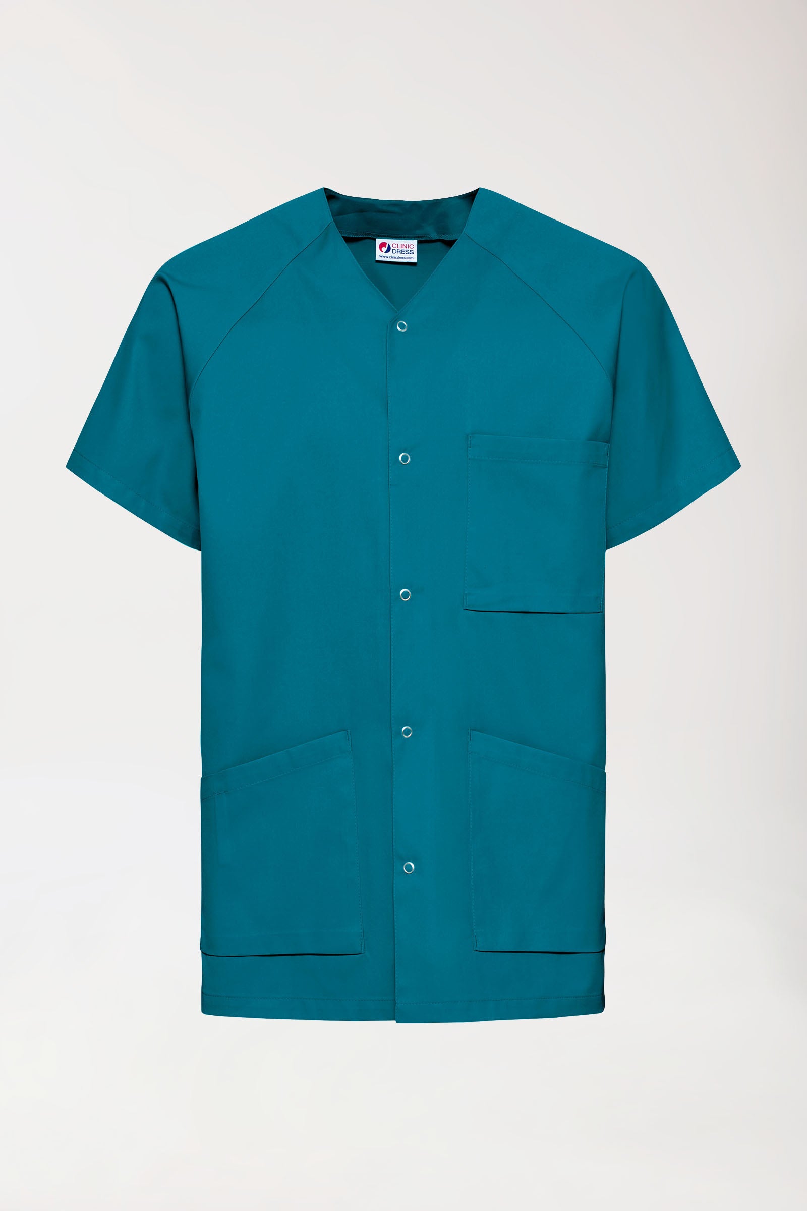 CORE Kasack Herren - durchgeknöpft petrol, Vue de face 