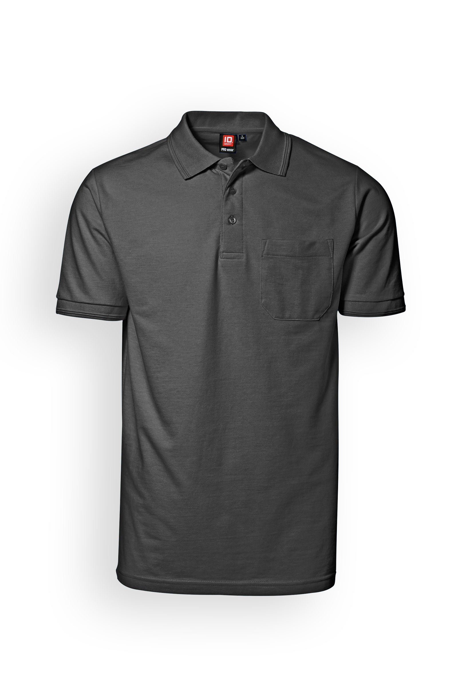 Piqué Shirt Herren Industriewäsche geeignet nach EN ISO 15797 - Polokragen dunkelgrau, Vue de face 