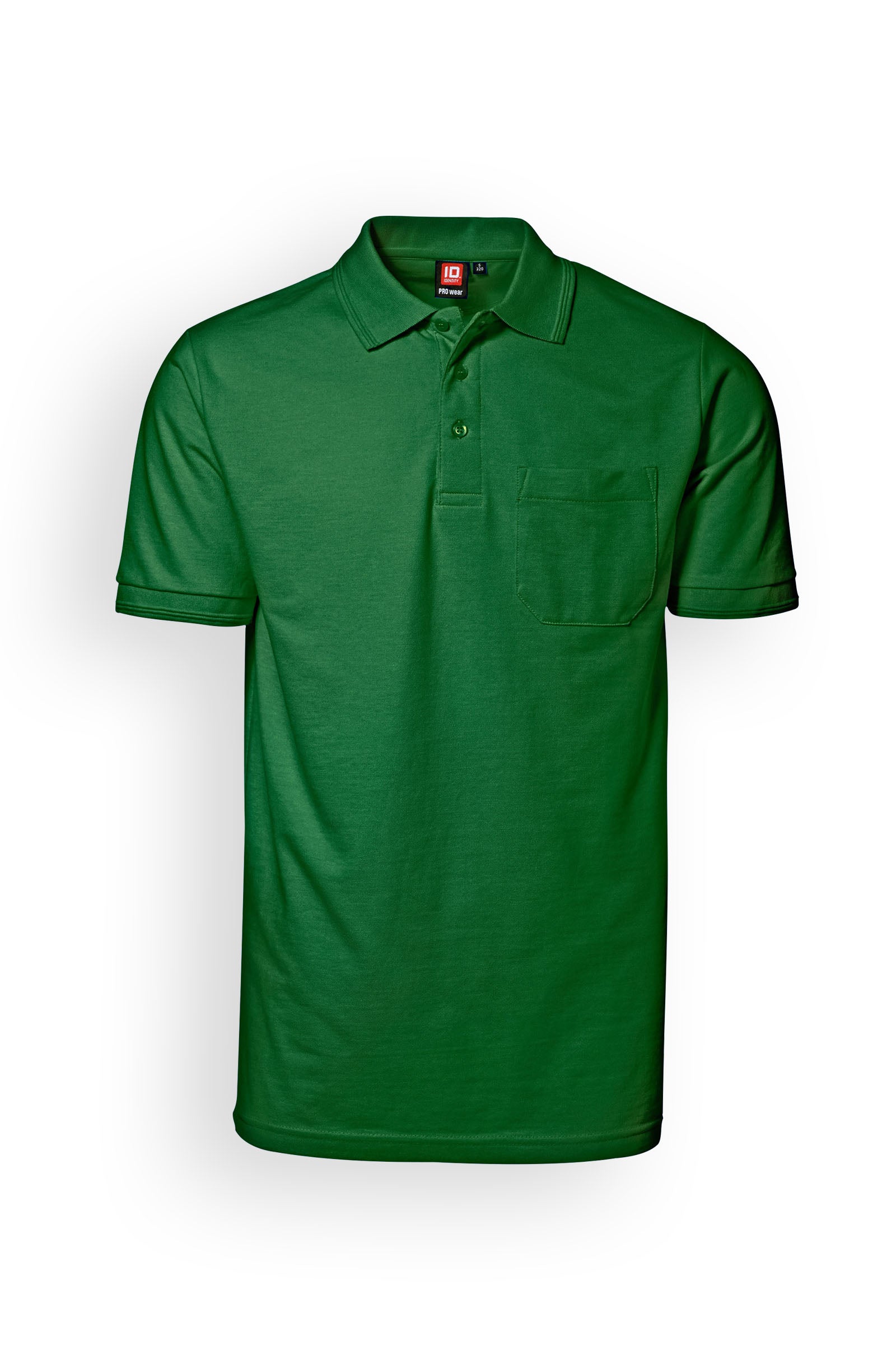 Piqué Shirt Herren Industriewäsche geeignet nach EN ISO 15797 - Polokragen dunkelgrün, Vue de face 