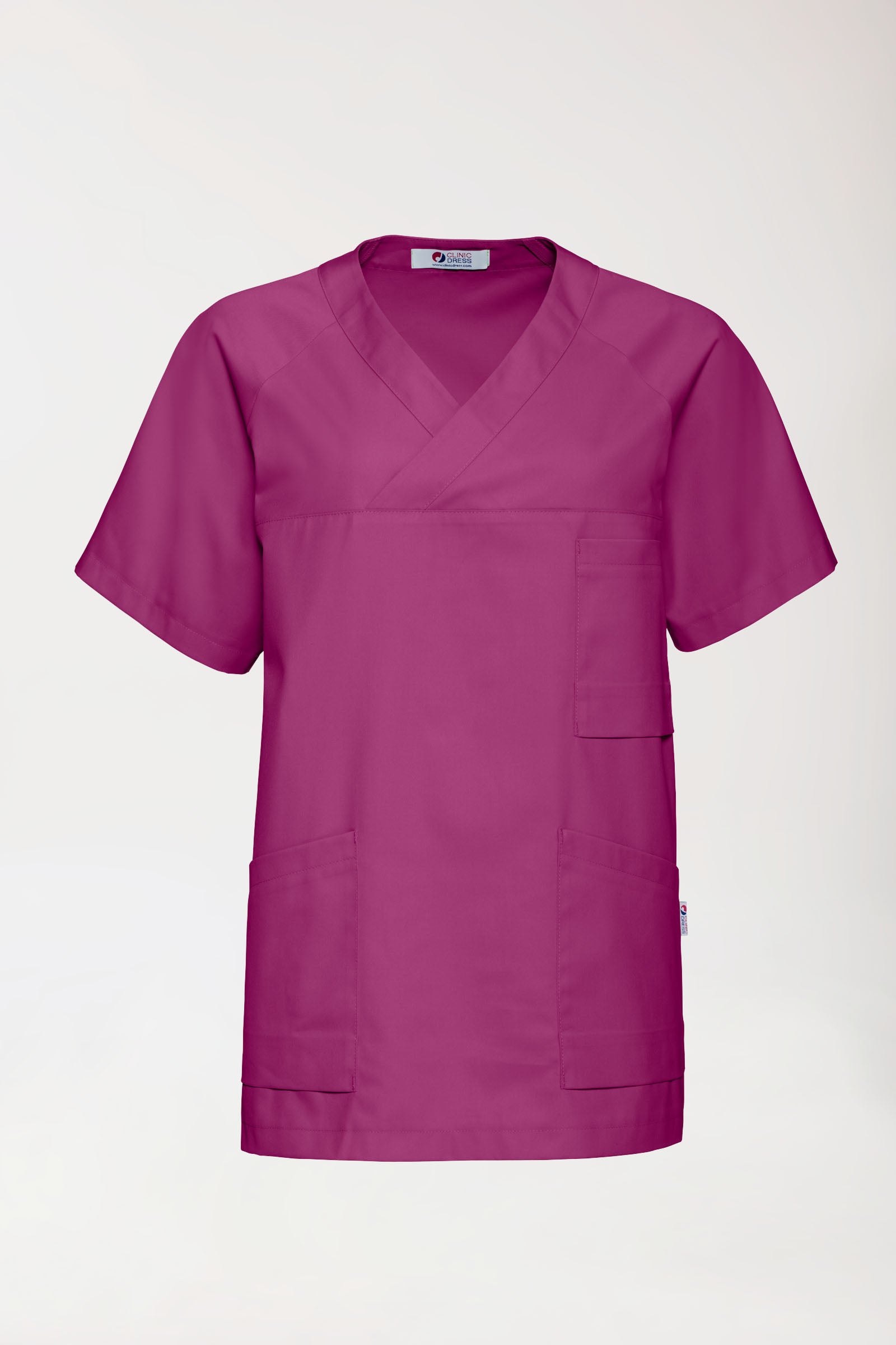 CORE Schlupfkasack Herren - V-Ausschnitt berry, Vue de face 