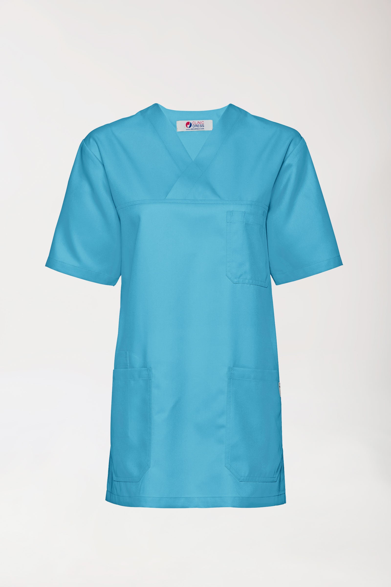 GREEN Schlupfkasack Herren - V-Ausschnitt dark türkis