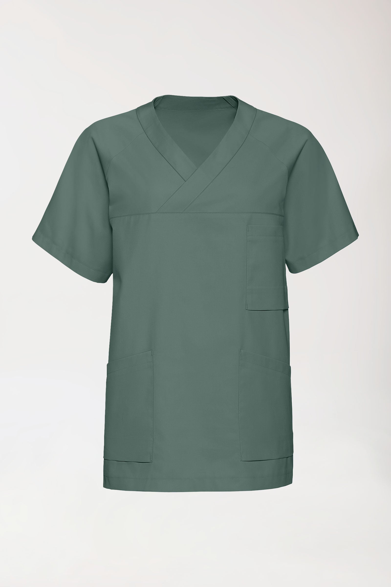 DER Kasack-Kasack Herren - V-Ausschnitt dunkelgrün