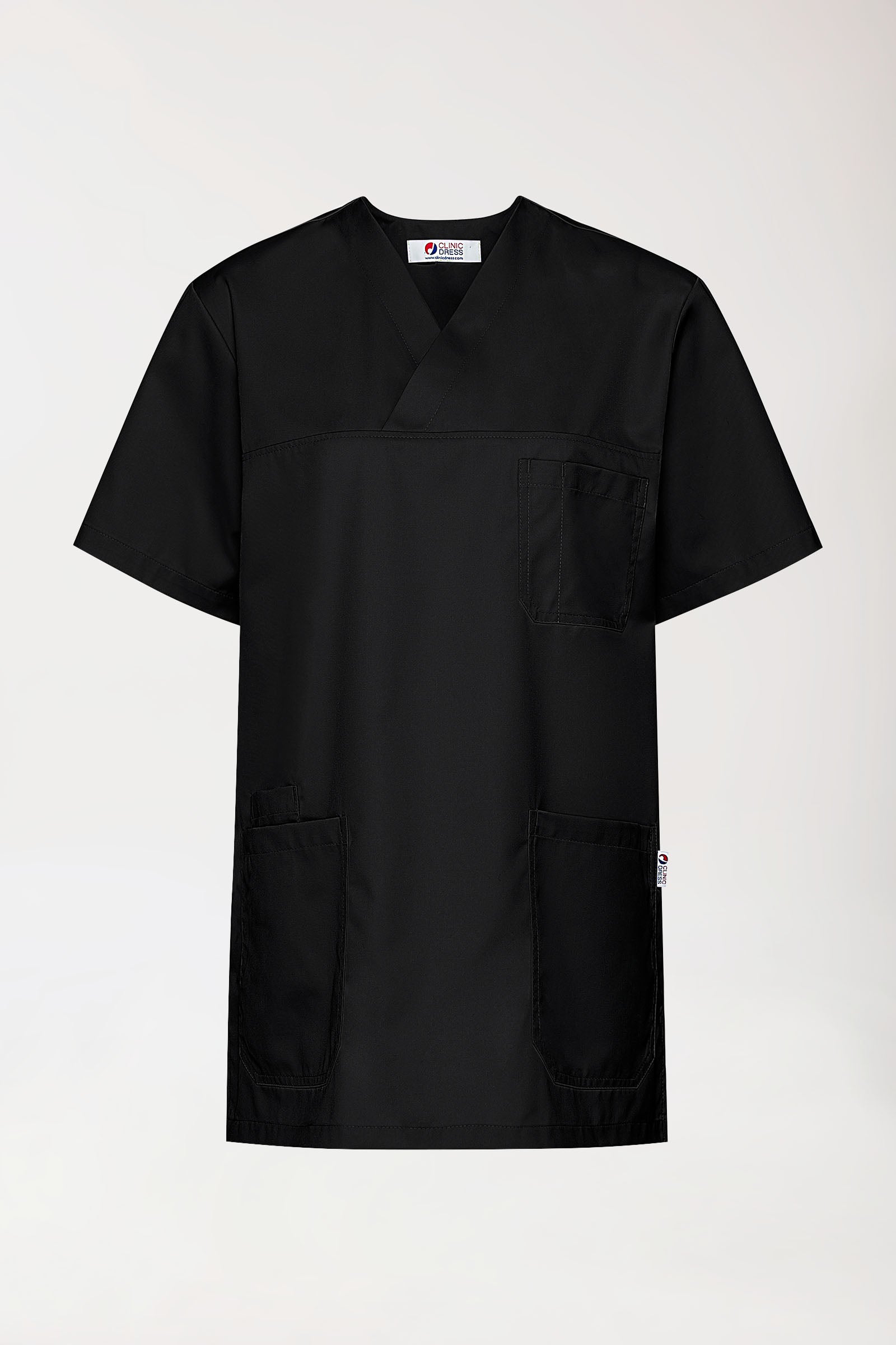 GREEN Schlupfkasack Herren - V-Ausschnitt schwarz