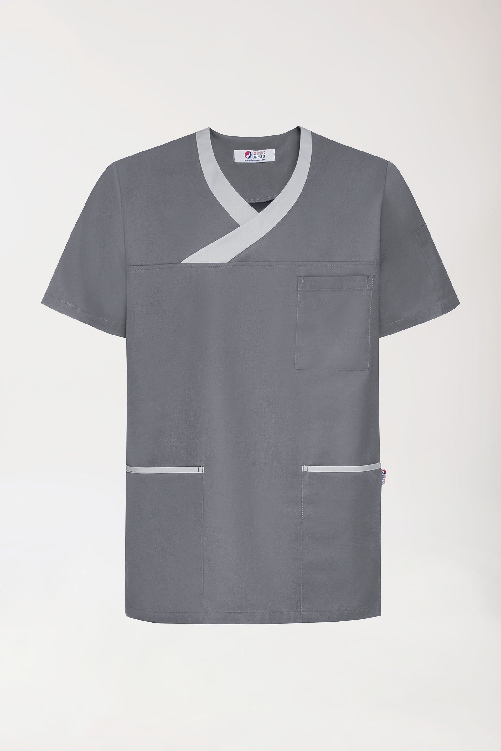 CORE Schlupfkasack Herren steingrau/grau, Vorderansicht 