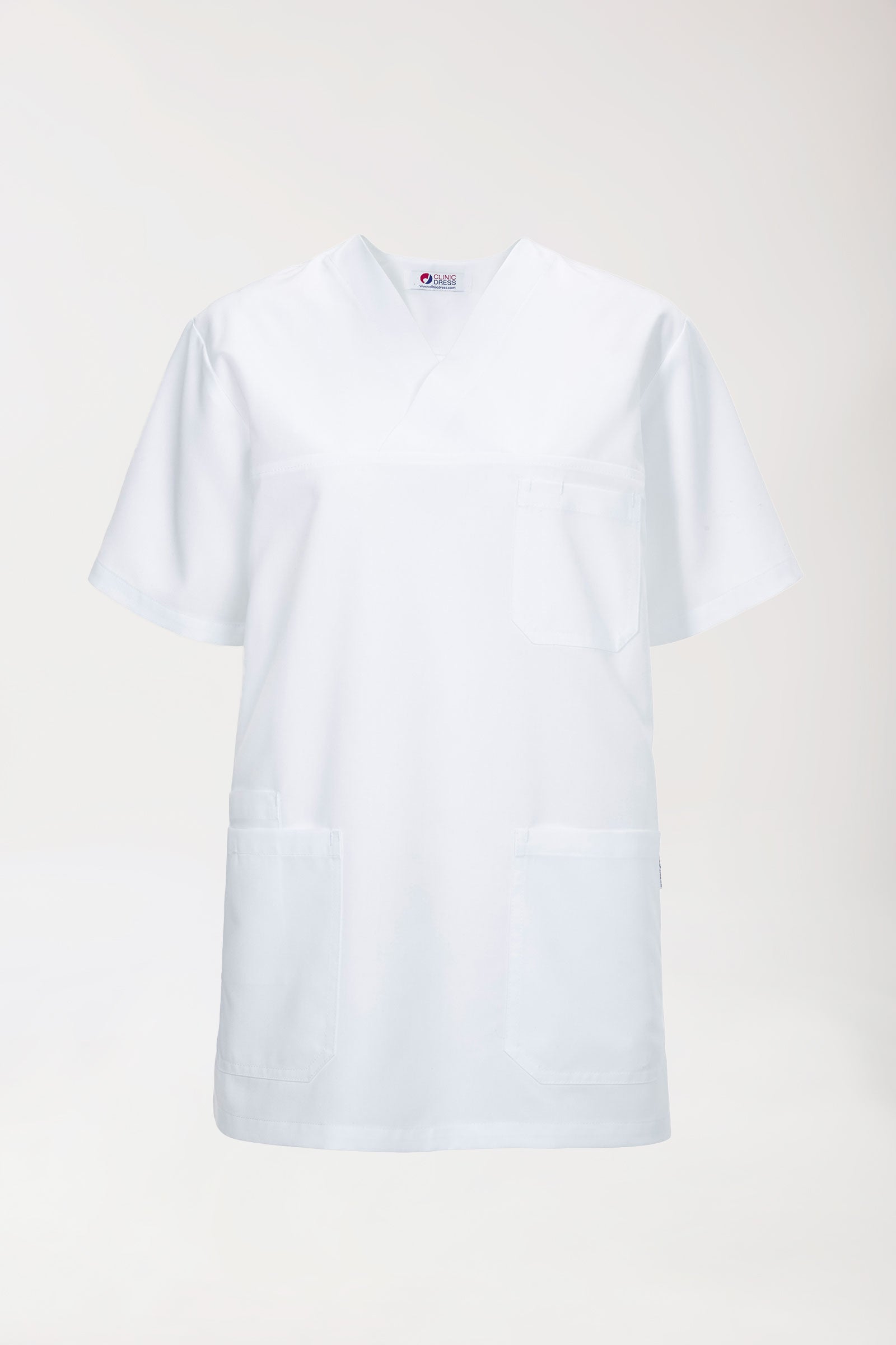 GREEN Schlupfkasack Herren - V-Ausschnitt weiss