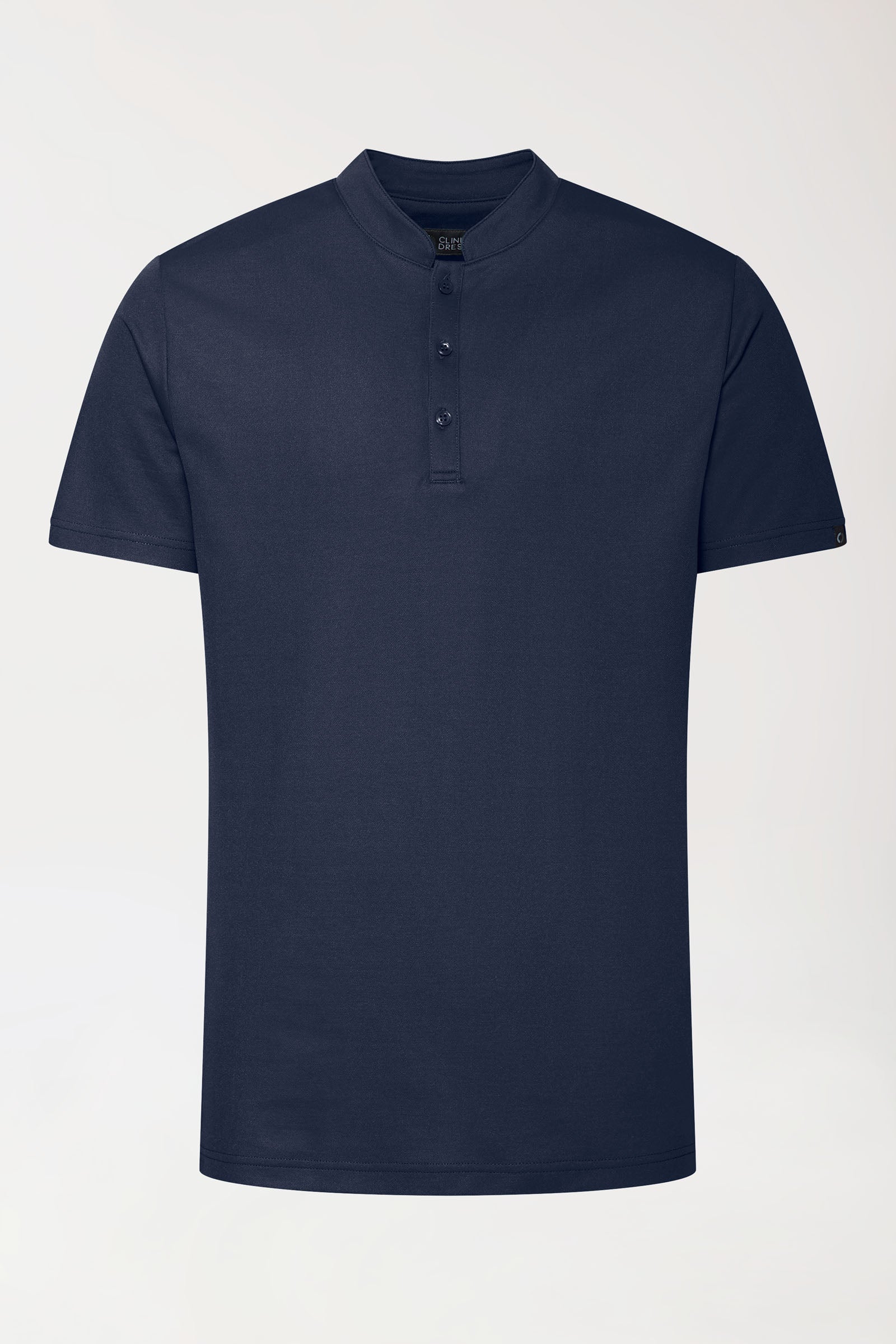 COMFY FLEX Stretch Shirt Herren - Stehkragen navy, Vue de face 