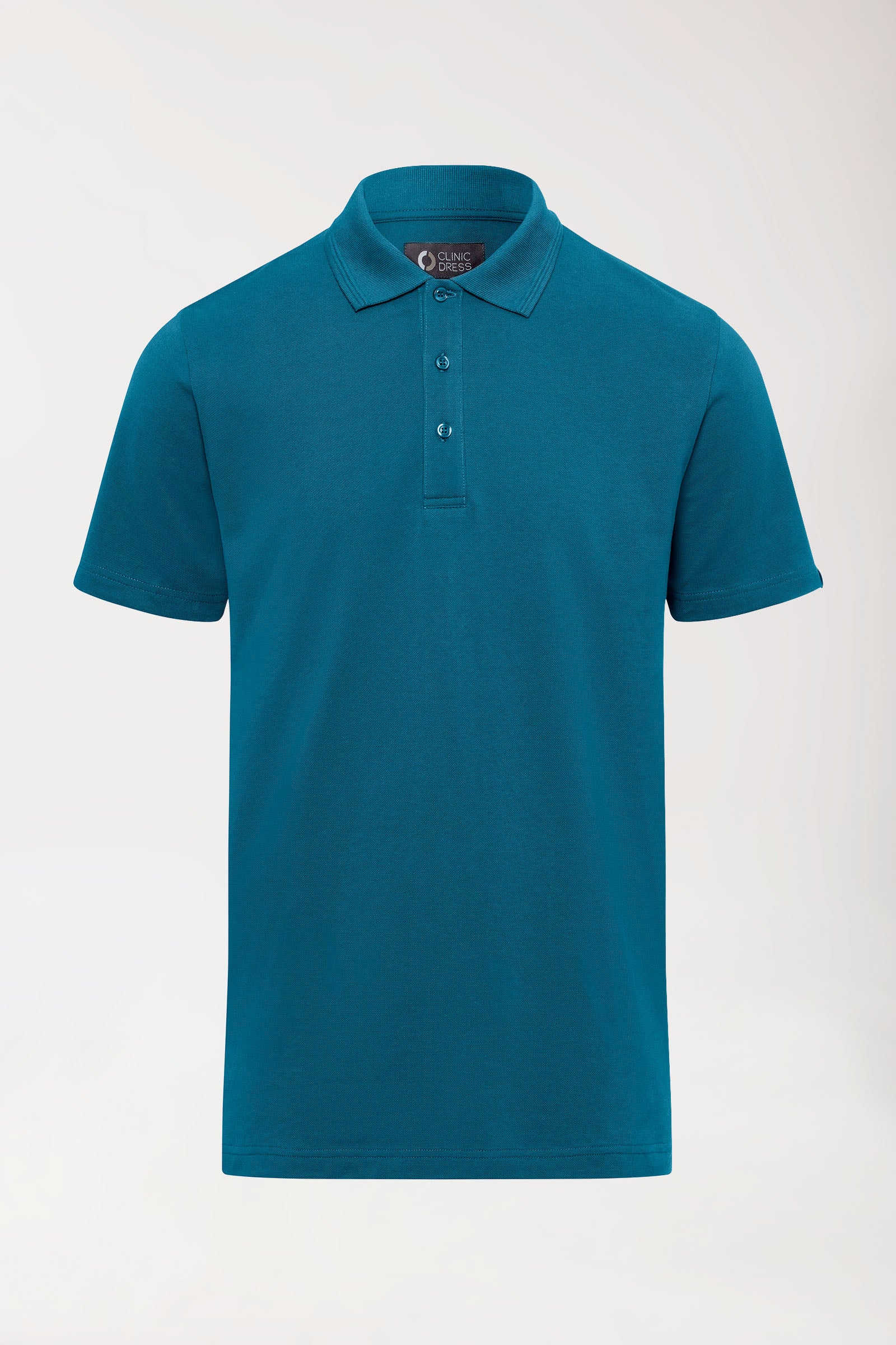 COMFY FLEX Stretch Shirt Herren - Polokragen petrol, Vue de face 