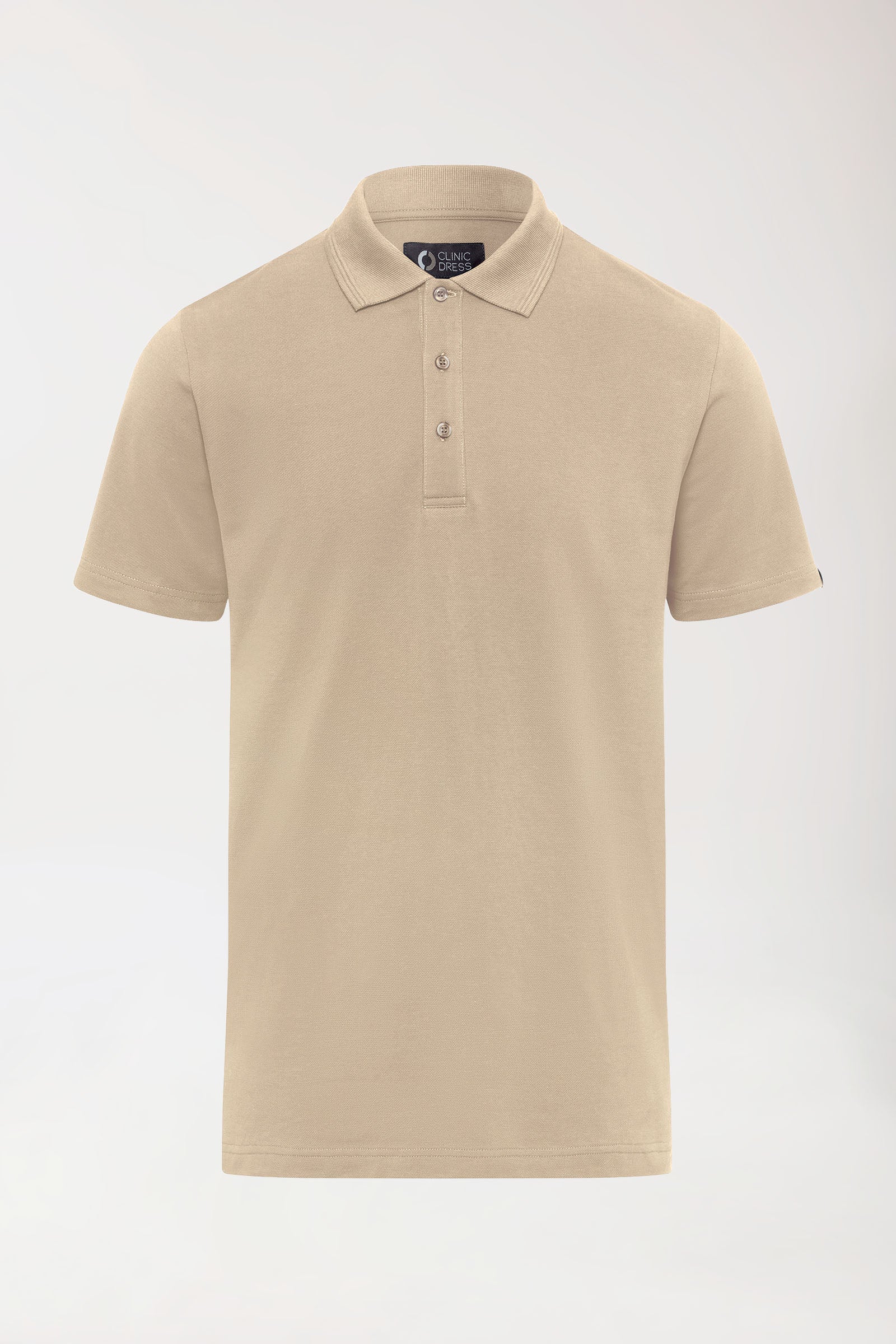 COMFY FLEX Stretch Shirt Herren - Polokragen sand