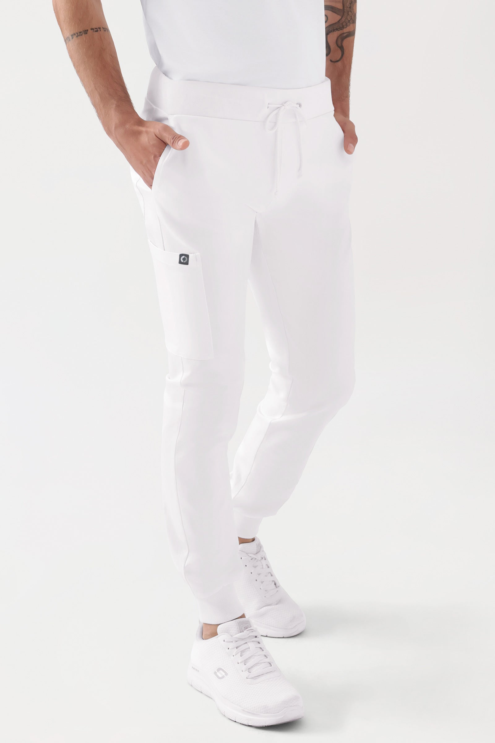 COMFY FLEX Hose Herren - Jogpants weiss, Vorderansicht 