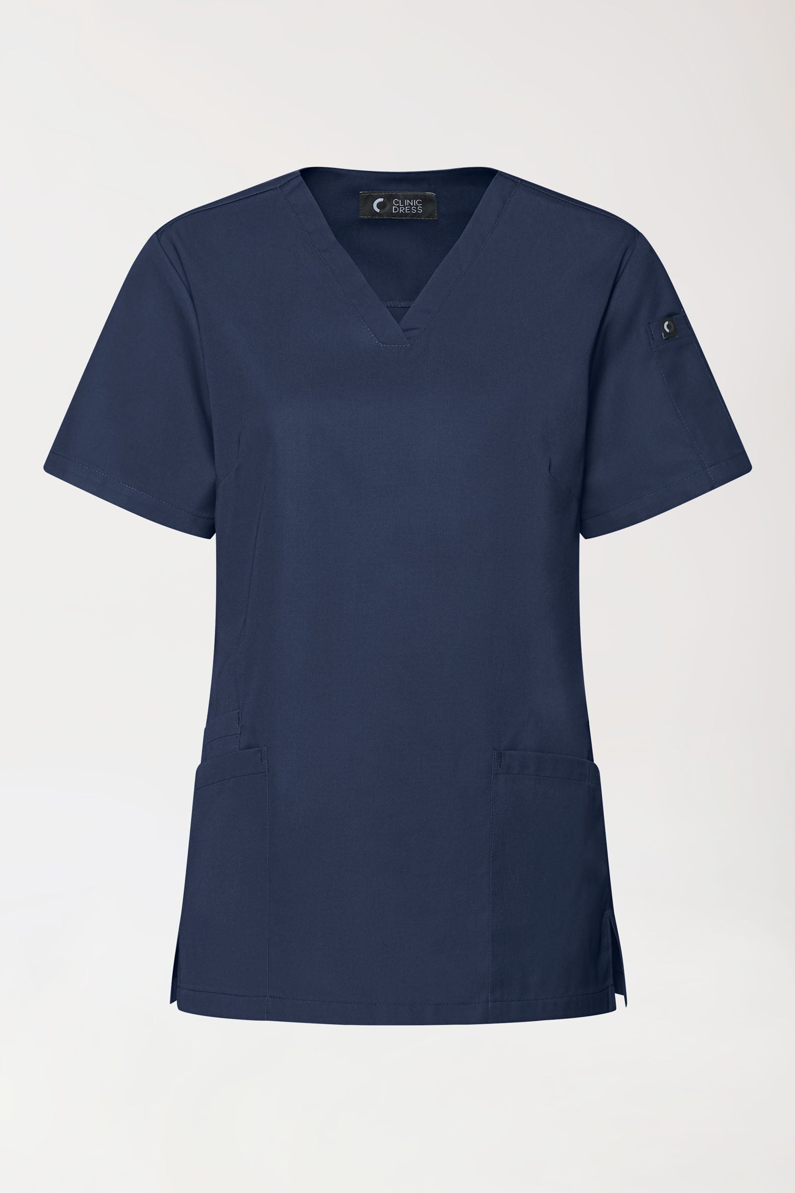 GREEN Stretch Schlupfkasack Damen - V-Ausschnitt navy, Vue de face 