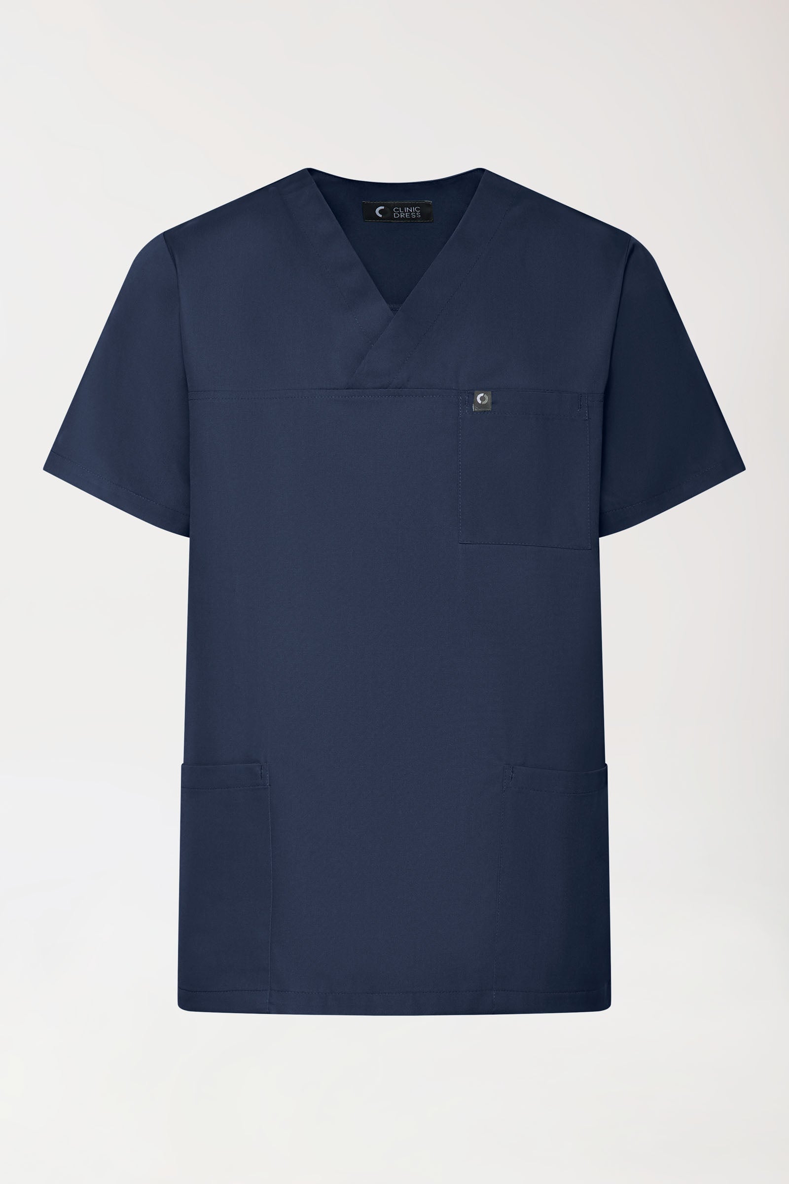 GREEN Stretch Schlupfkasack Unisex - V-Ausschnitt navy, Vue de face 