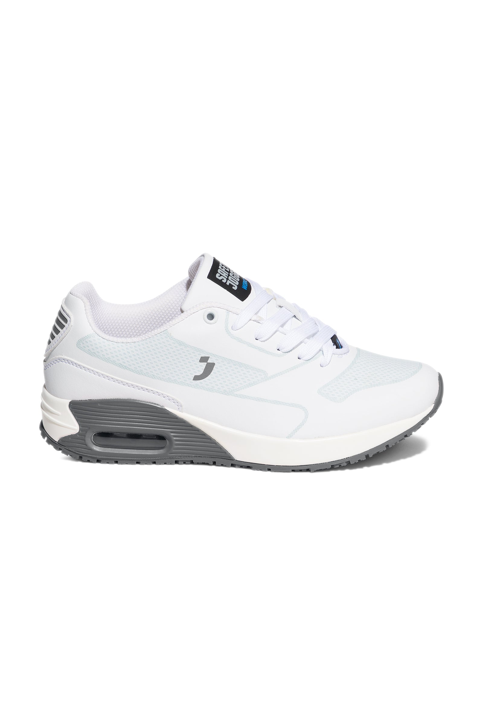 Damen Berufsschuh weiss/grau, Vue de face 