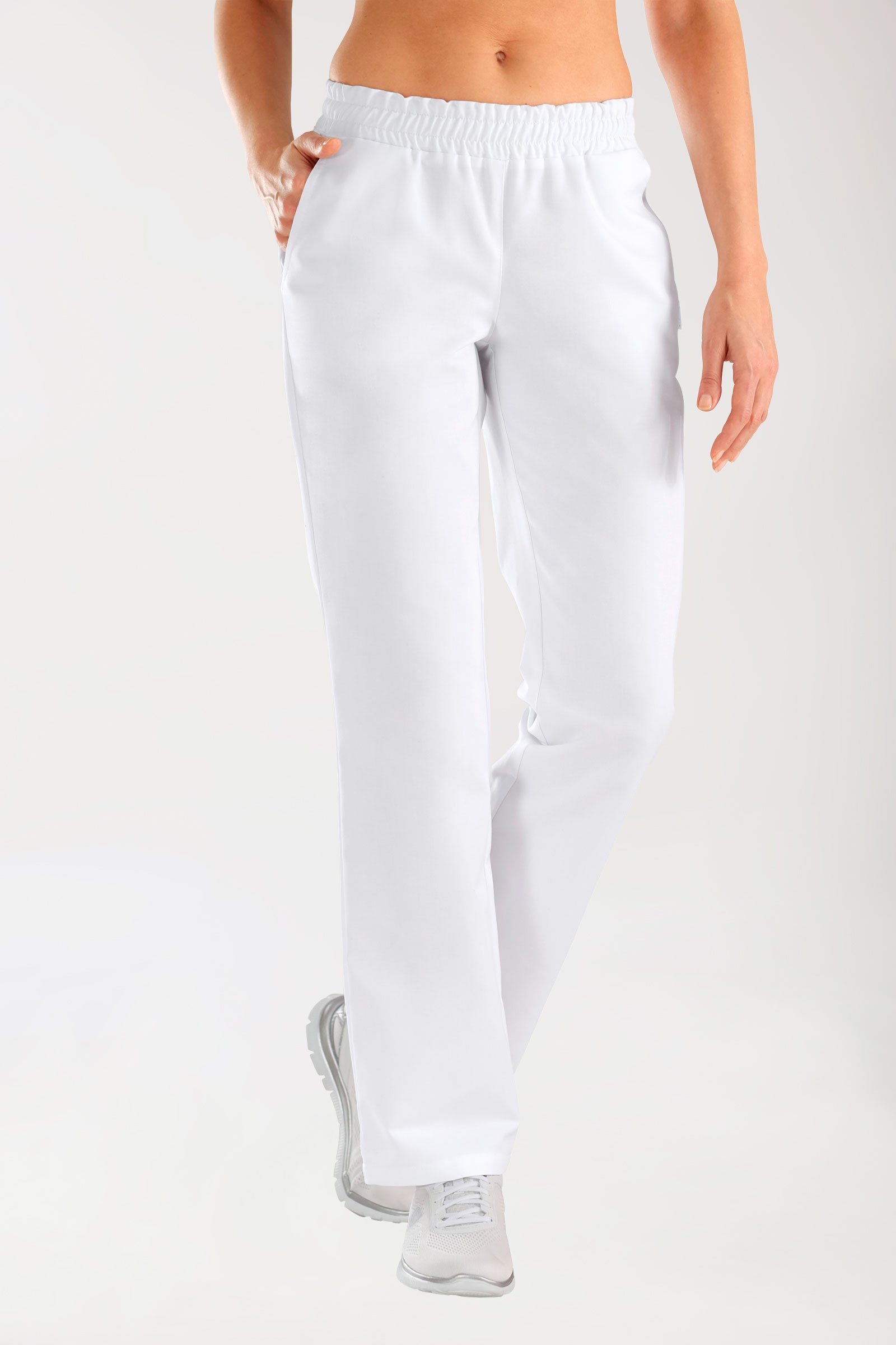 JUST STRONG Hose Damen - Gummibund weiss