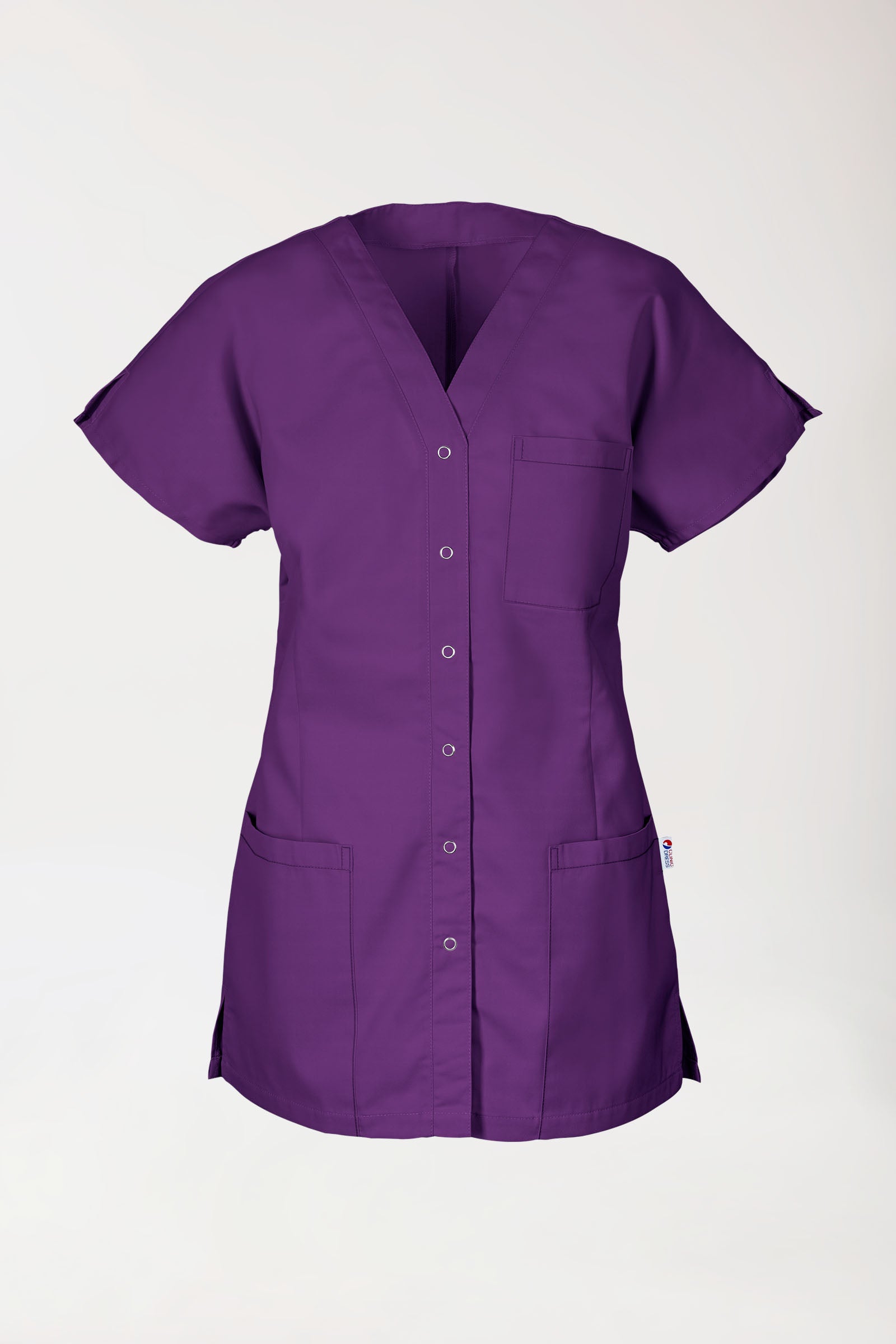 JUST STRONG Kasack Damen - durchgeknöpft lila