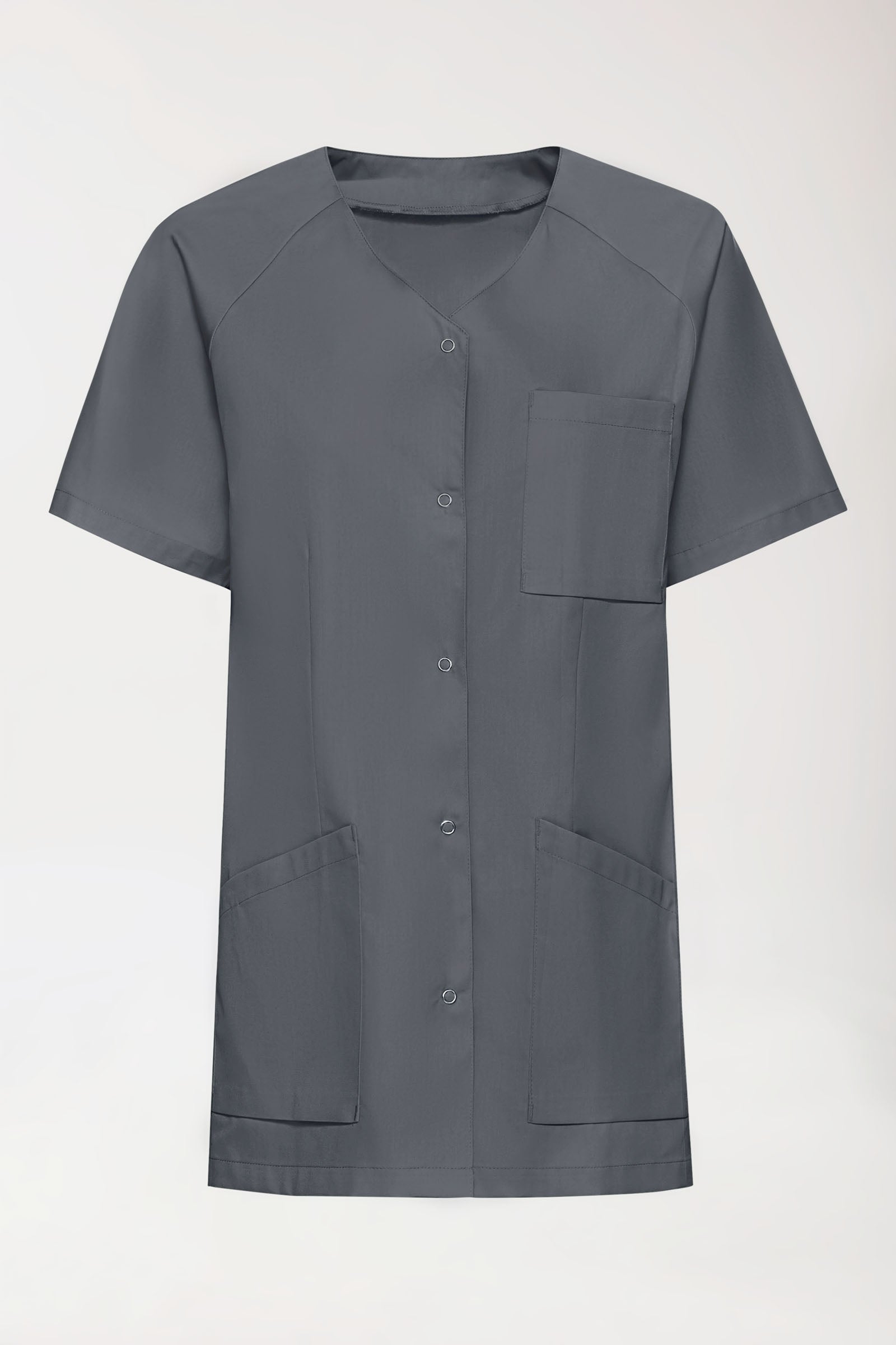 DER Kasack-Kasack Damen - durchgeknöpft steingrau