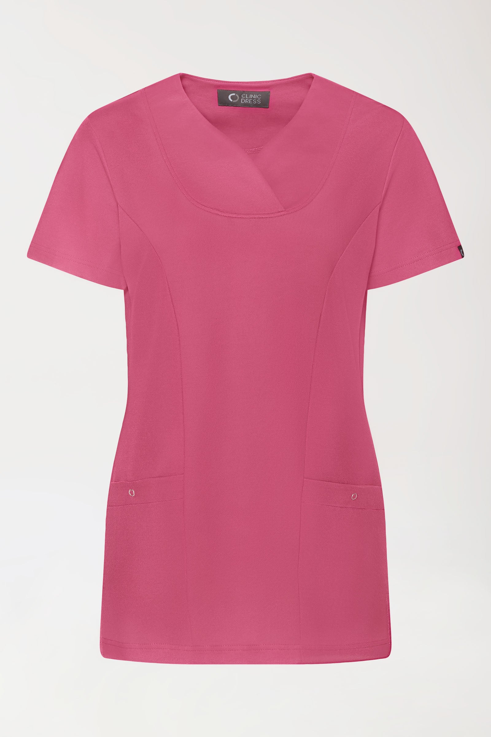 COMFY FLEX Stretch Schlupfkasack Damen - Herzausschnitt rosenholz, Vue de face 