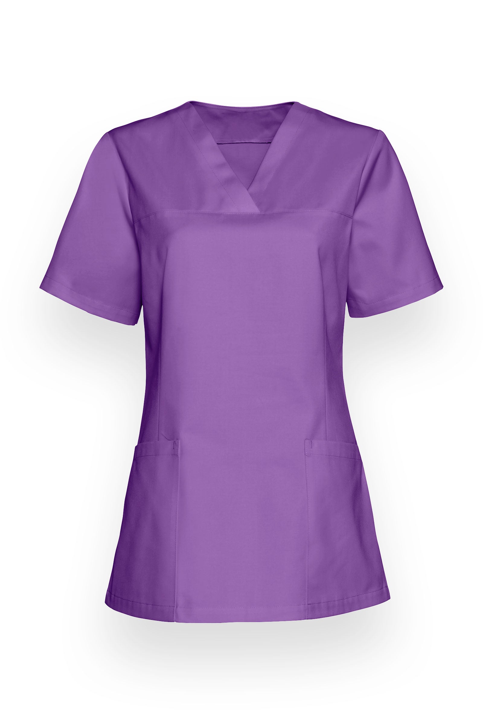 Schlupfkasack Damen - V-Ausschnitt viola