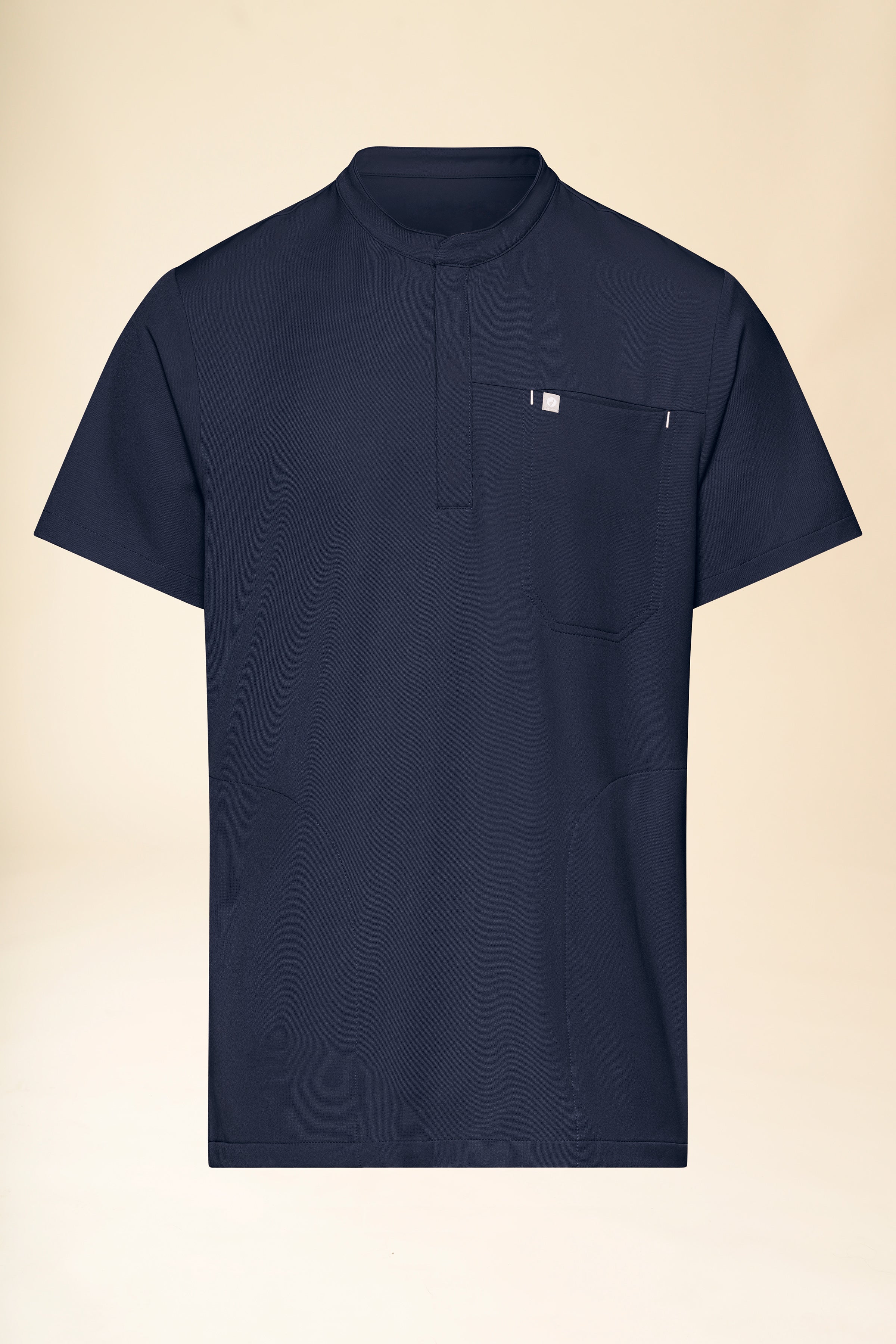 KAERE Schlupfkasack Herren - Stehkragen navy, Vue de face 