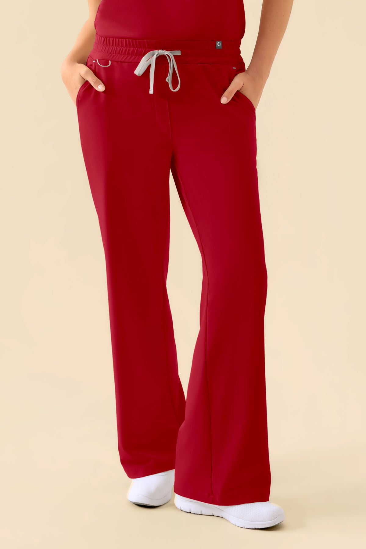 KAERE Hose Damen - weites Bein rot, Vue de face 