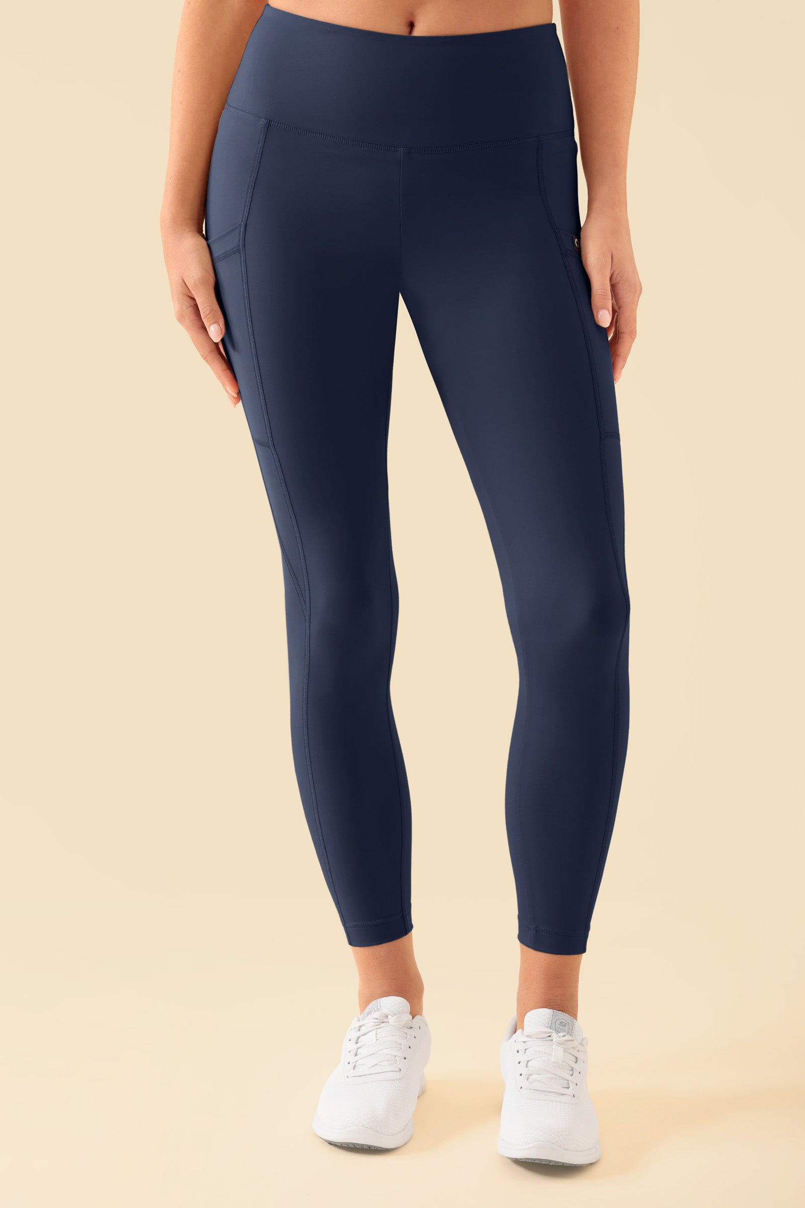 KAERE Leggings Damen - super elastisch navy