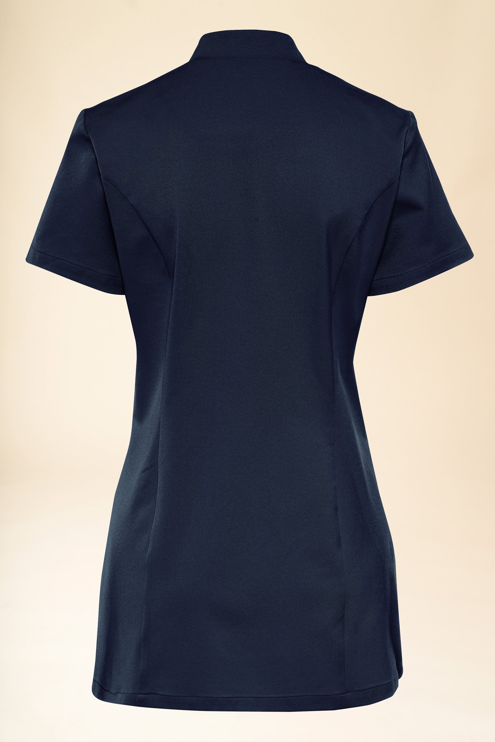 KAERE Kasack Damen - asymmetrische Knopfleiste navy, Vue de face 