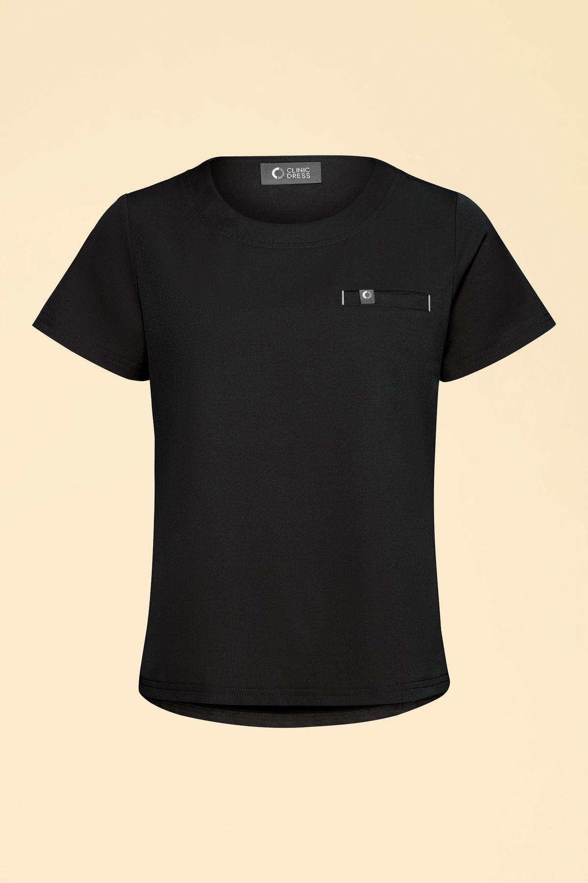 KAERE Shirt Damen - Rundhalsausschnitt schwarz, Vorderansicht 