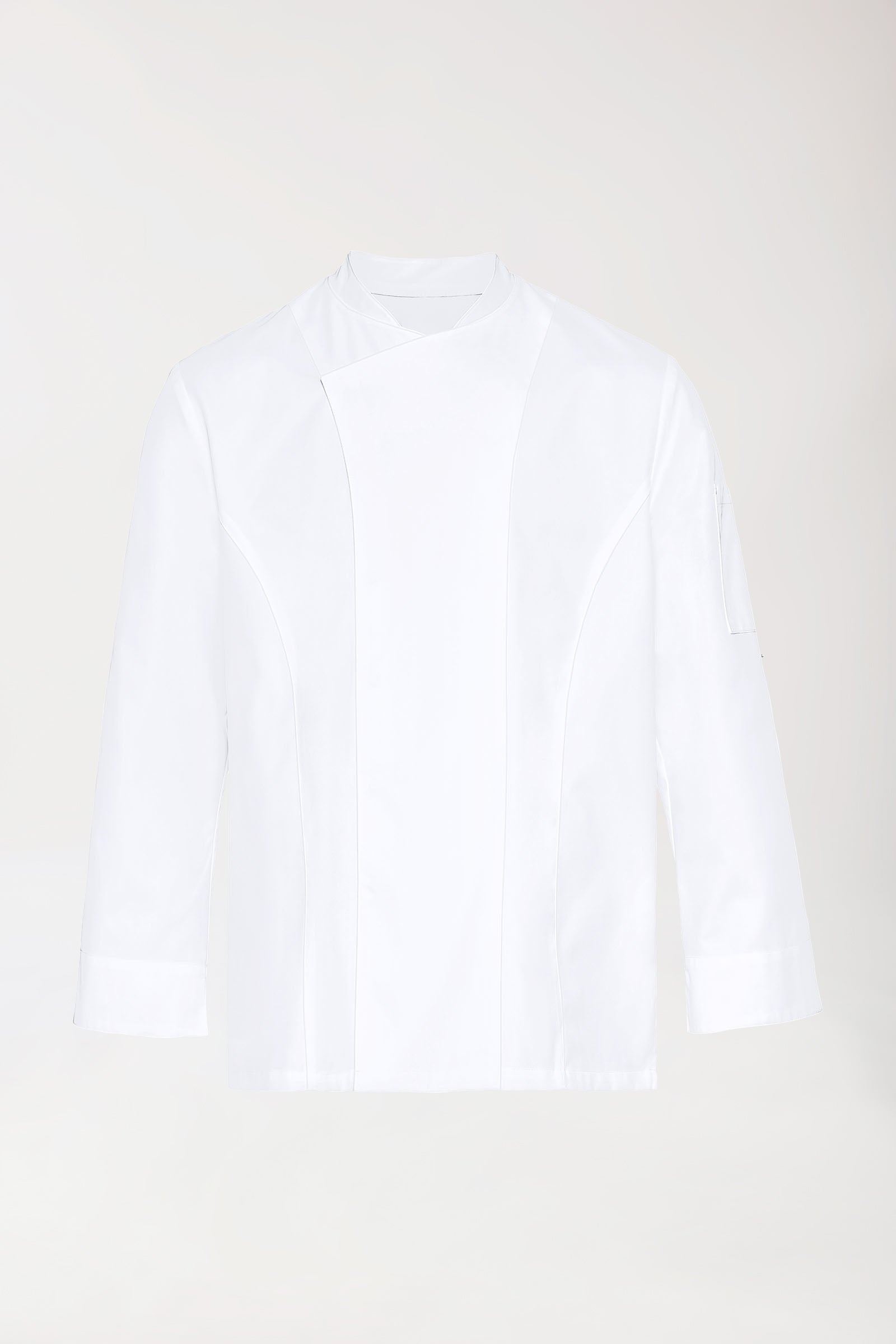 Gastro Kochjacke Herren - 1/1 Arm weiss, Vorderansicht 