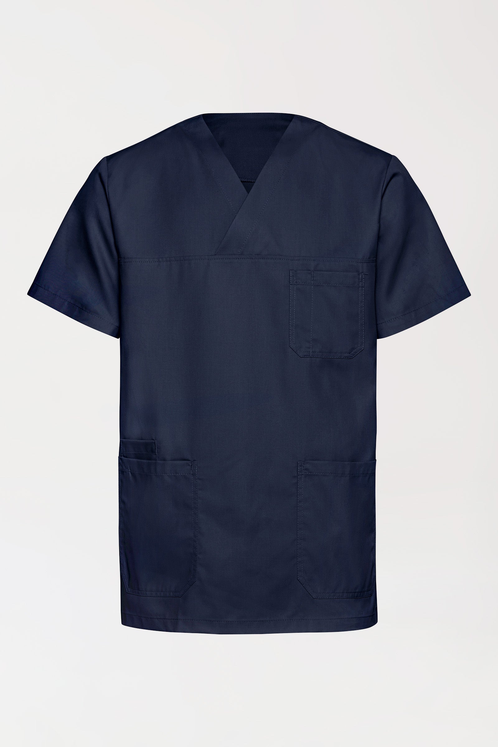TENCEL™ Schlupfkasack Herren - V-Ausschnitt navy, Vue de face 