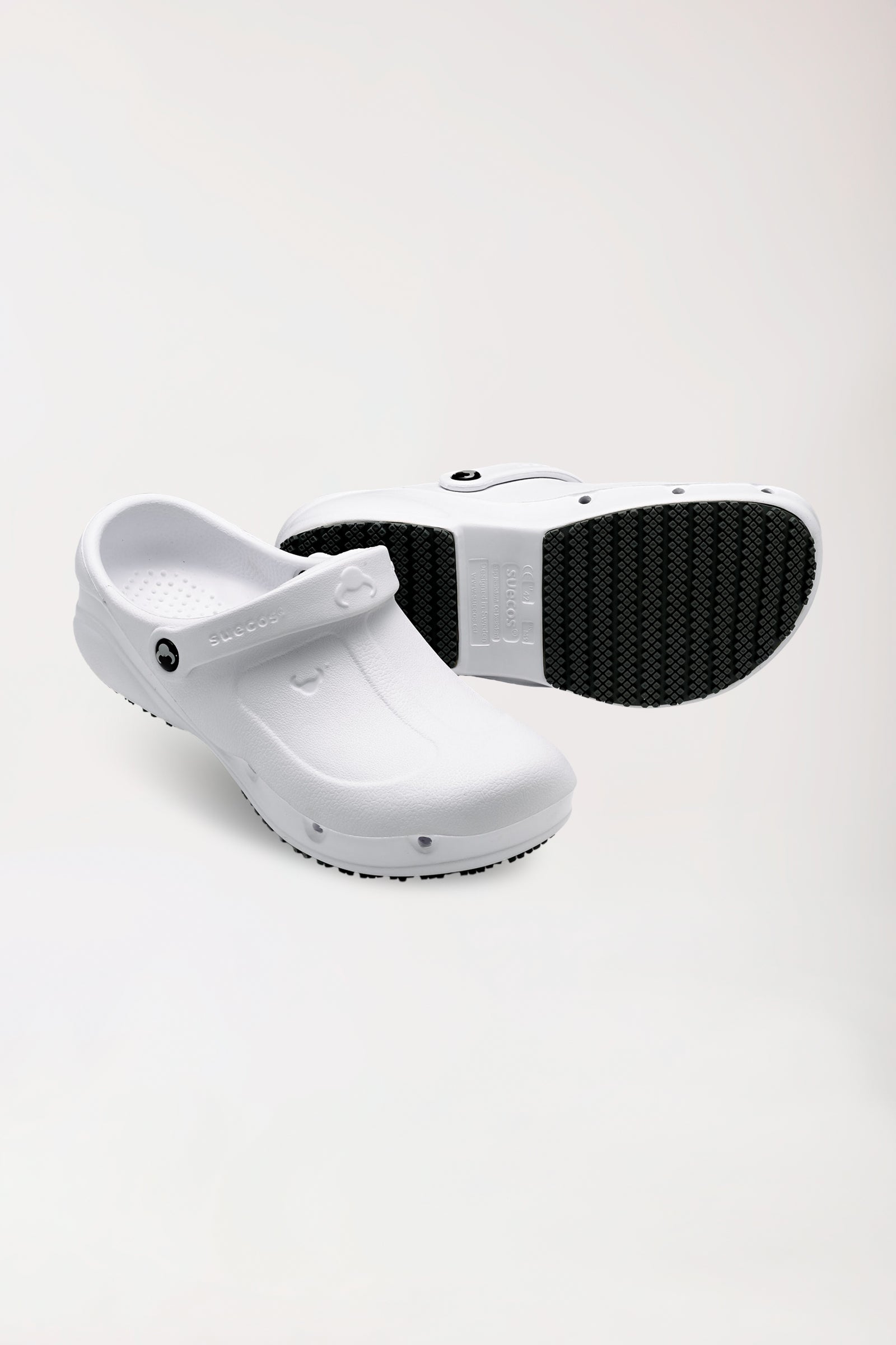 Berufs-Clog Weiss suecos Unisex, Vue de face 