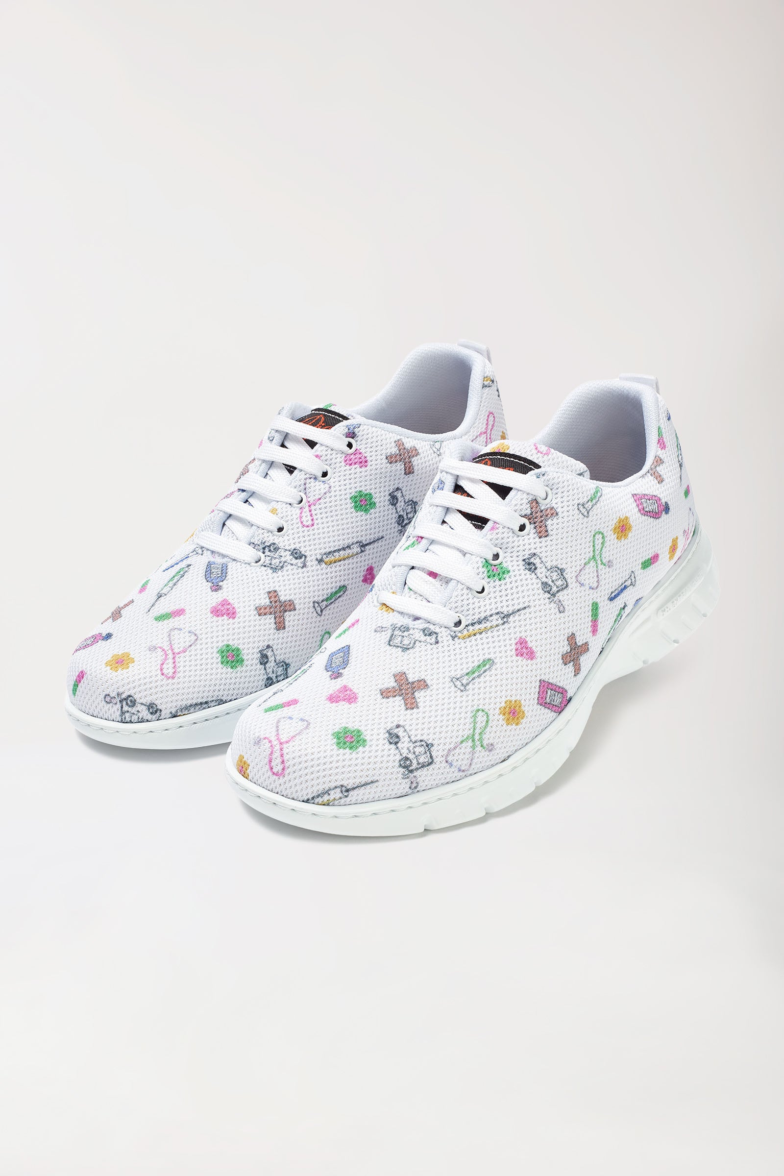 Unisex Berufsschuh weiss/bunt