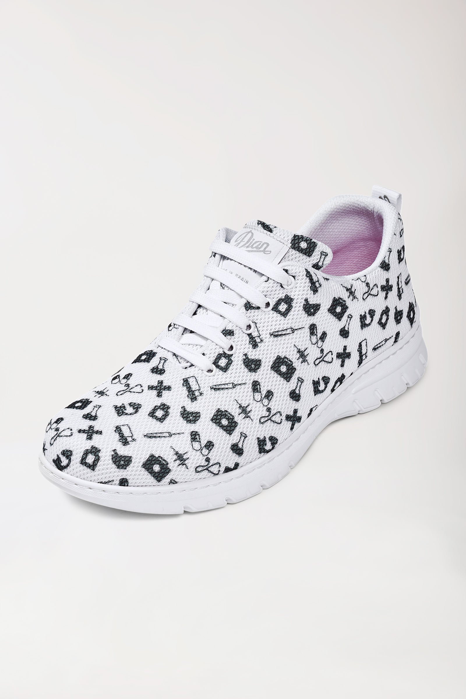Unisex Berufsschuh weiss/schwarz