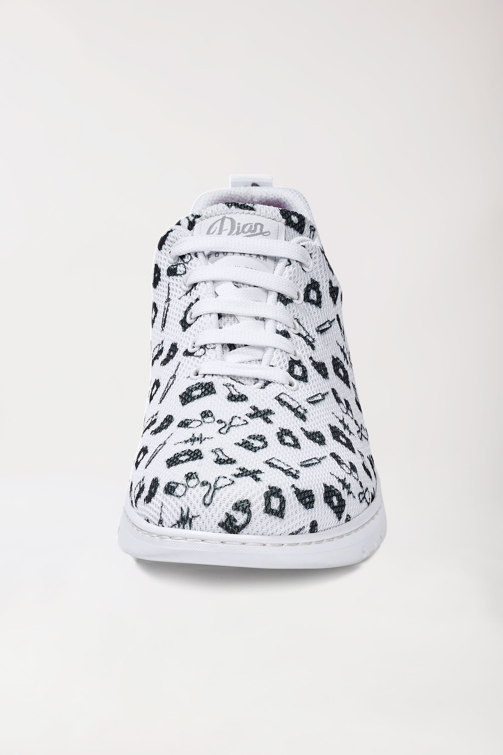 Unisex Berufsschuh weiss/schwarz, Vue de face 