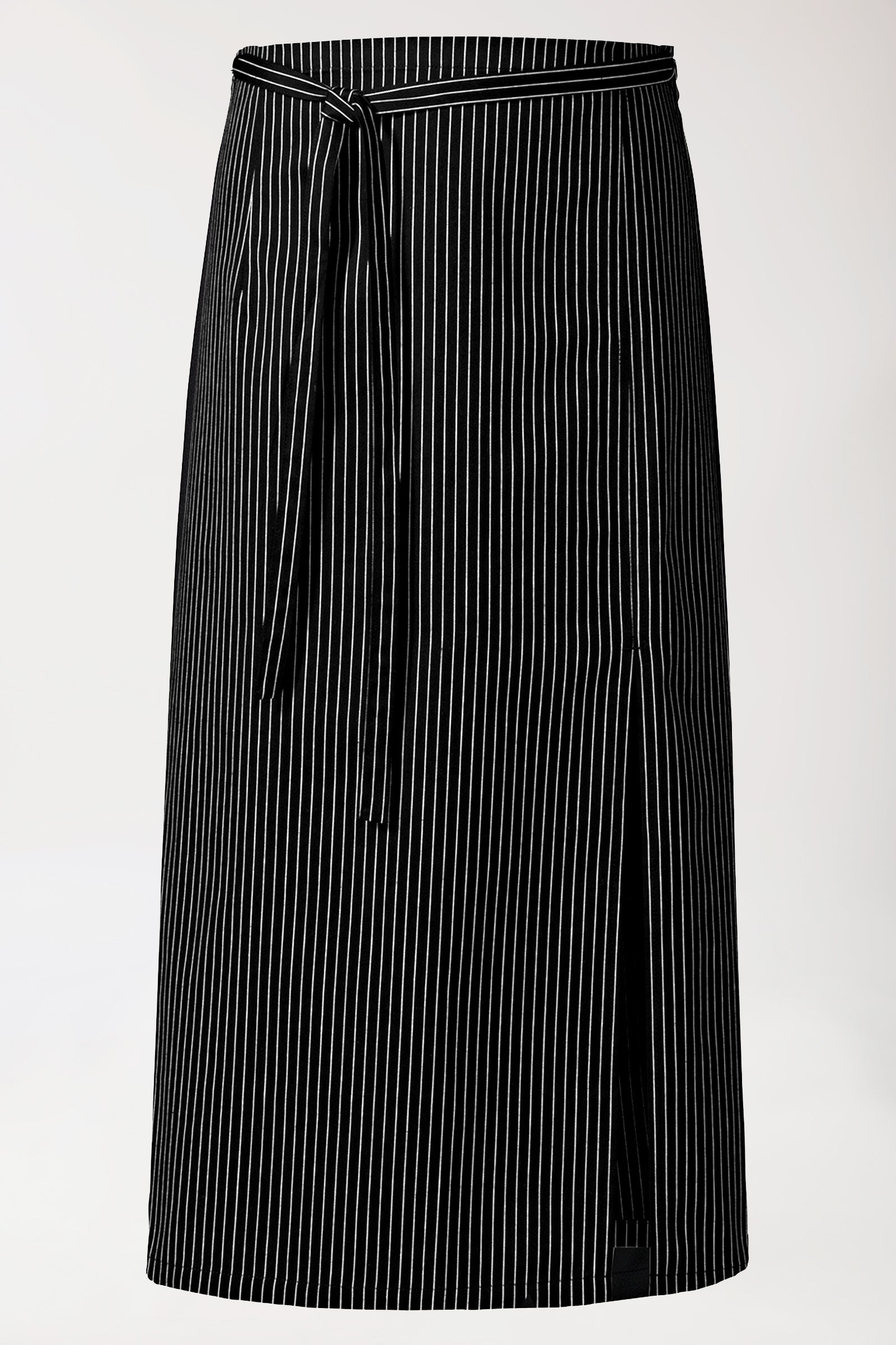 Gastro Bistroschürze Unisex - Einheitsgrösse schwarz/weiss, Vorderansicht 