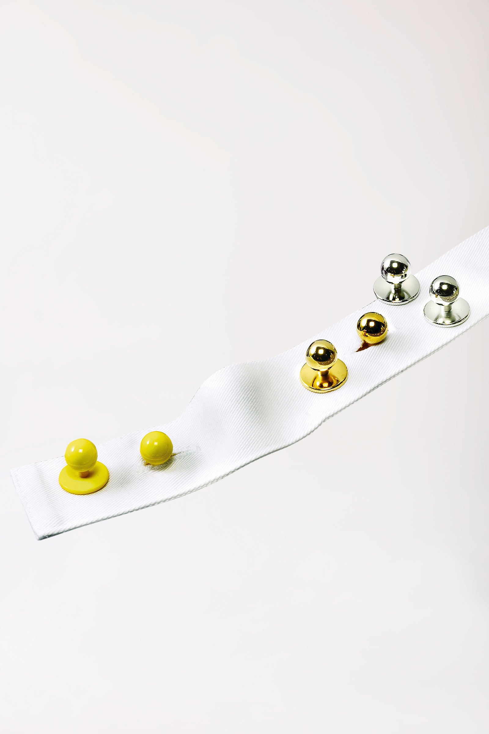 Gastro Knopfleiste für Kochjacken weiss