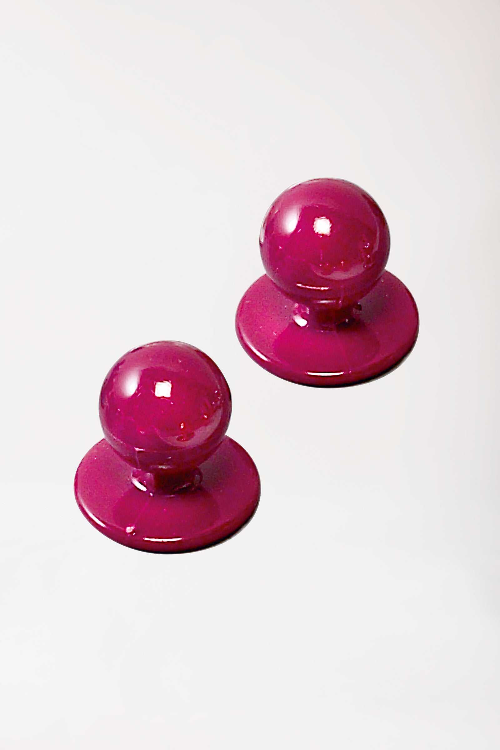 Gastro Kugelknöpfe Unisex - 12 Stück bordeaux