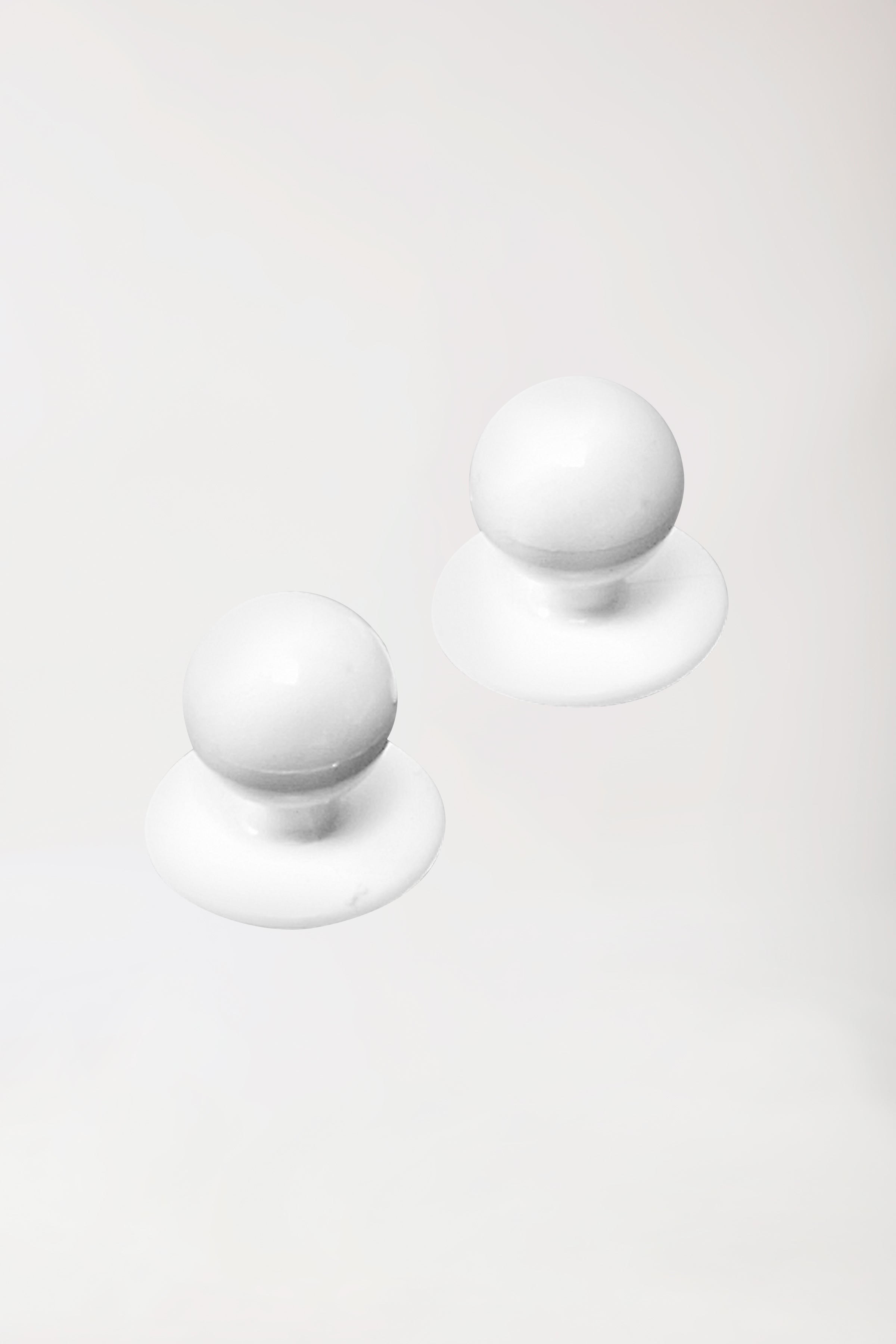 Gastro Kugelknöpfe Unisex - 12 Stück weiss