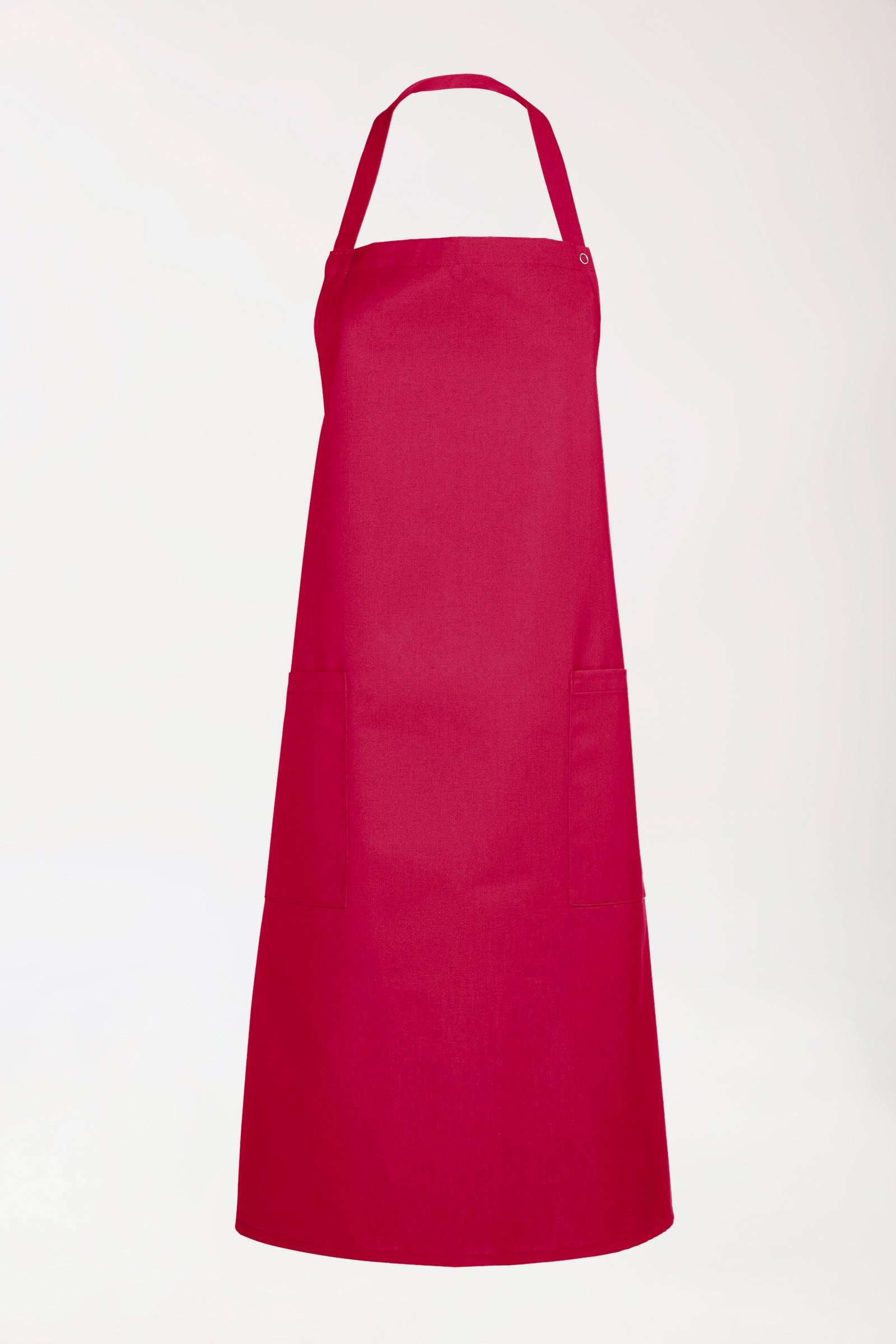 Gastro Latzschürze Unisex - Einheitsgrösse bordeaux, Vorderansicht 