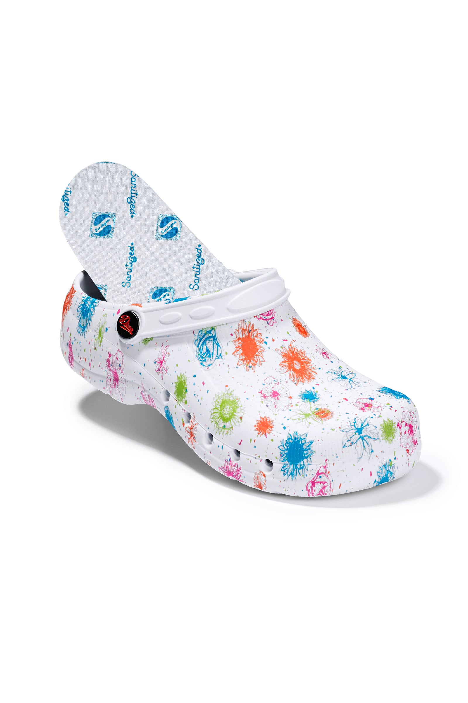 Unisex Berufsclog weiss/bunt