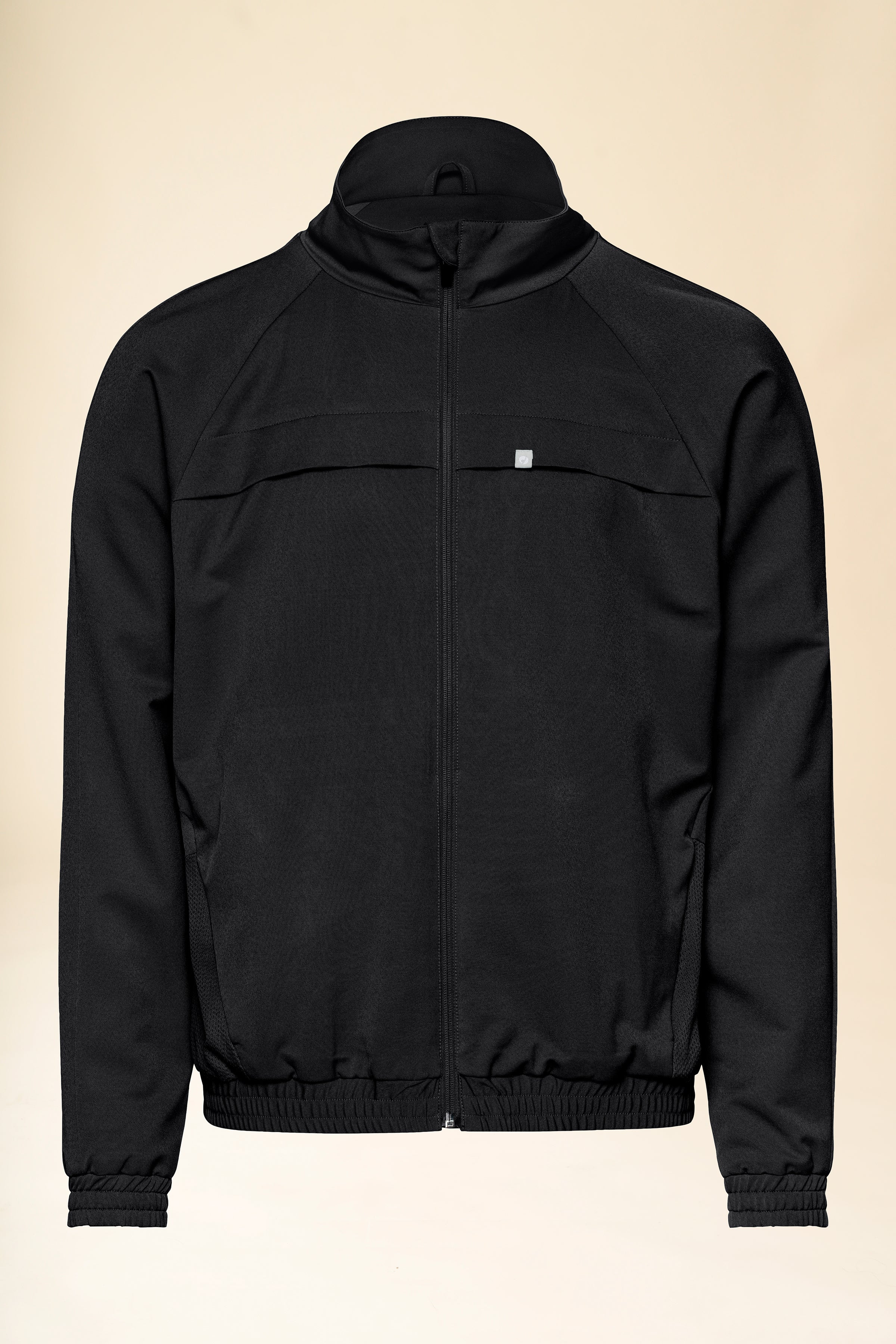 KAERE Blousonjacke Herren - mit elastischen Bündchen schwarz, Vorderansicht 