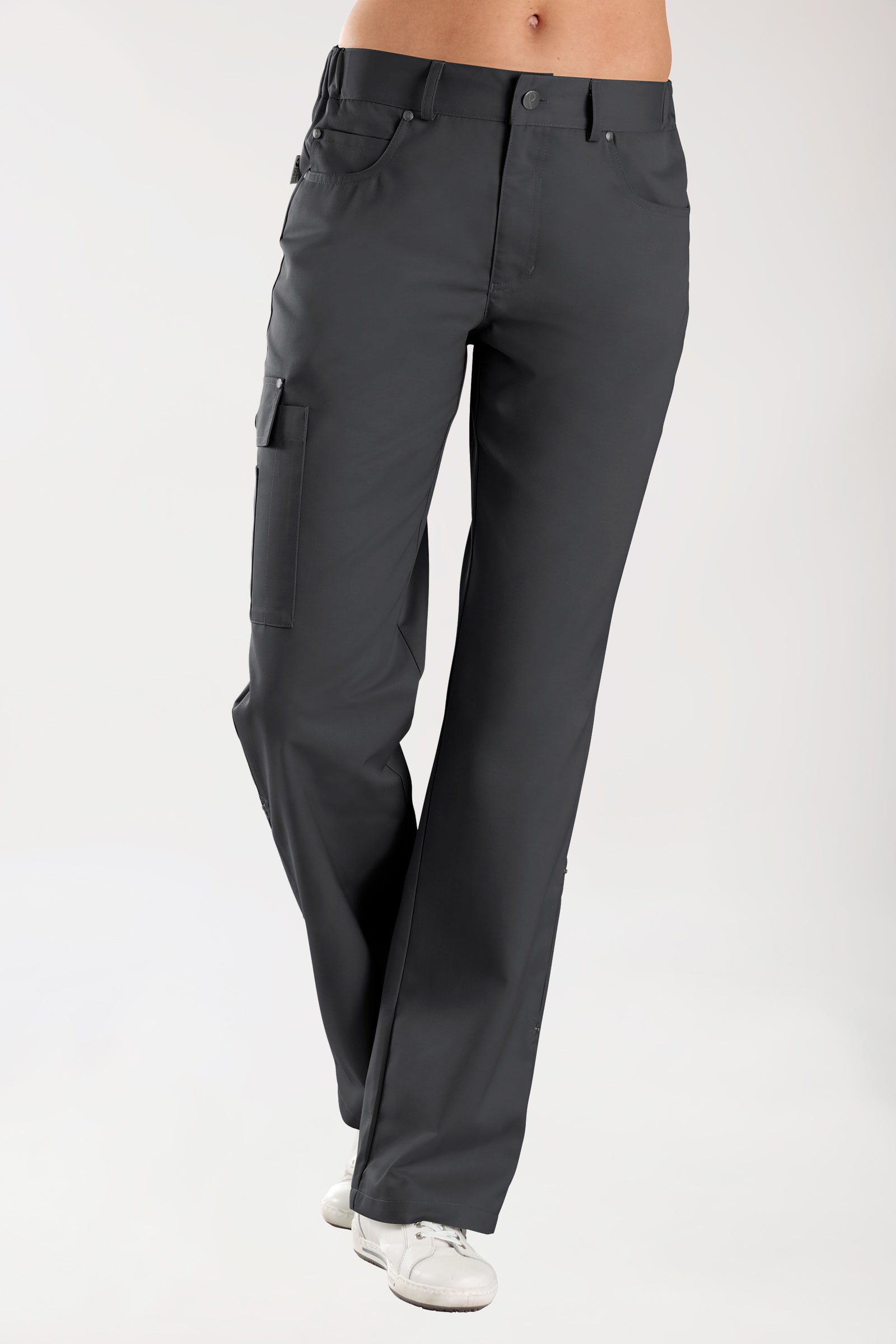 JUST STRONG Hose Unisex - Teilgummibund anthrazit, Vorderansicht 