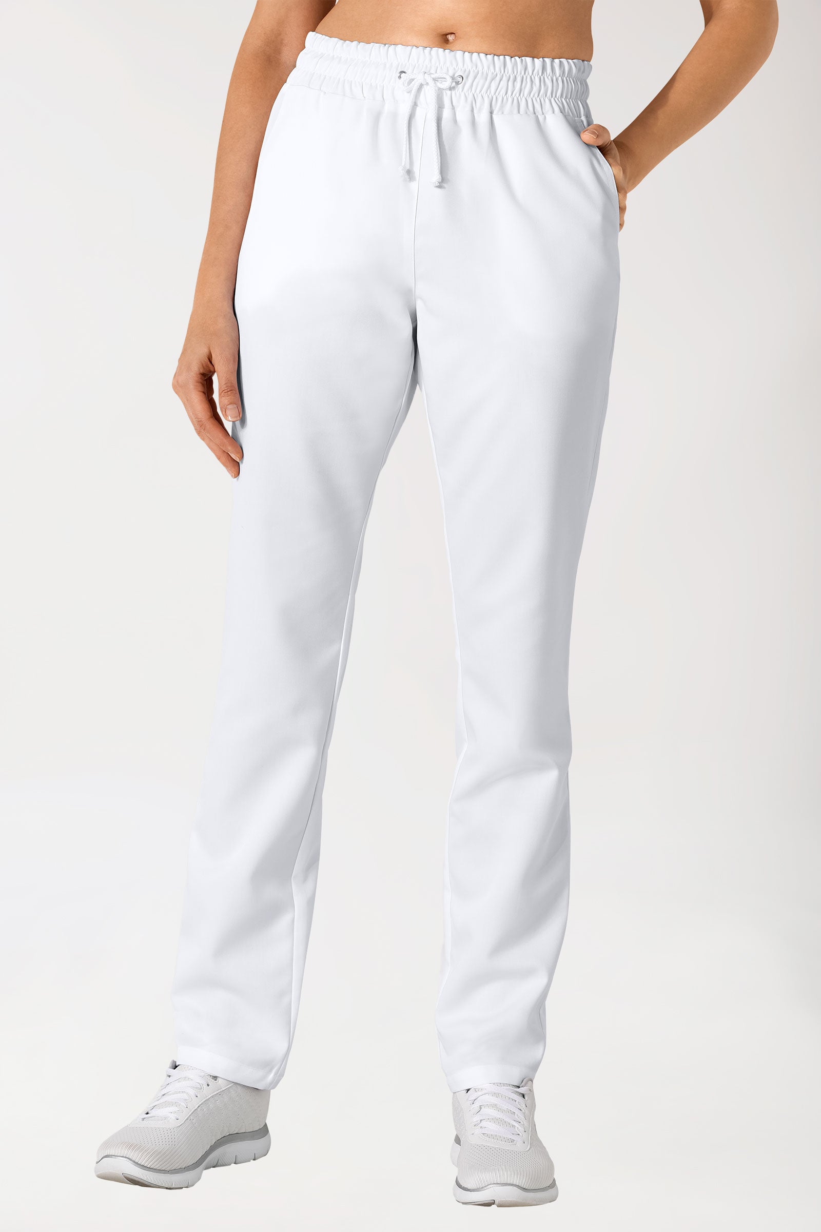GREEN Hose Unisex - Gummibund weiss, Vue de face 