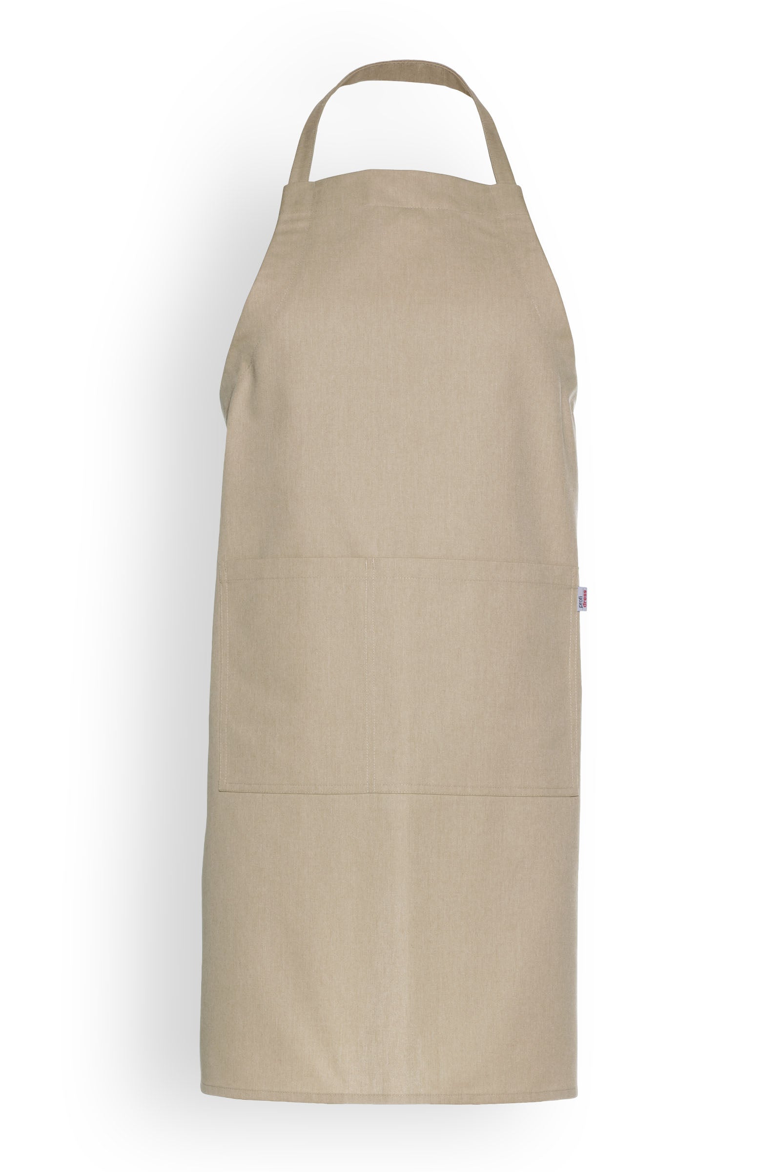Latzschürze Beige Melange, Vue de face 