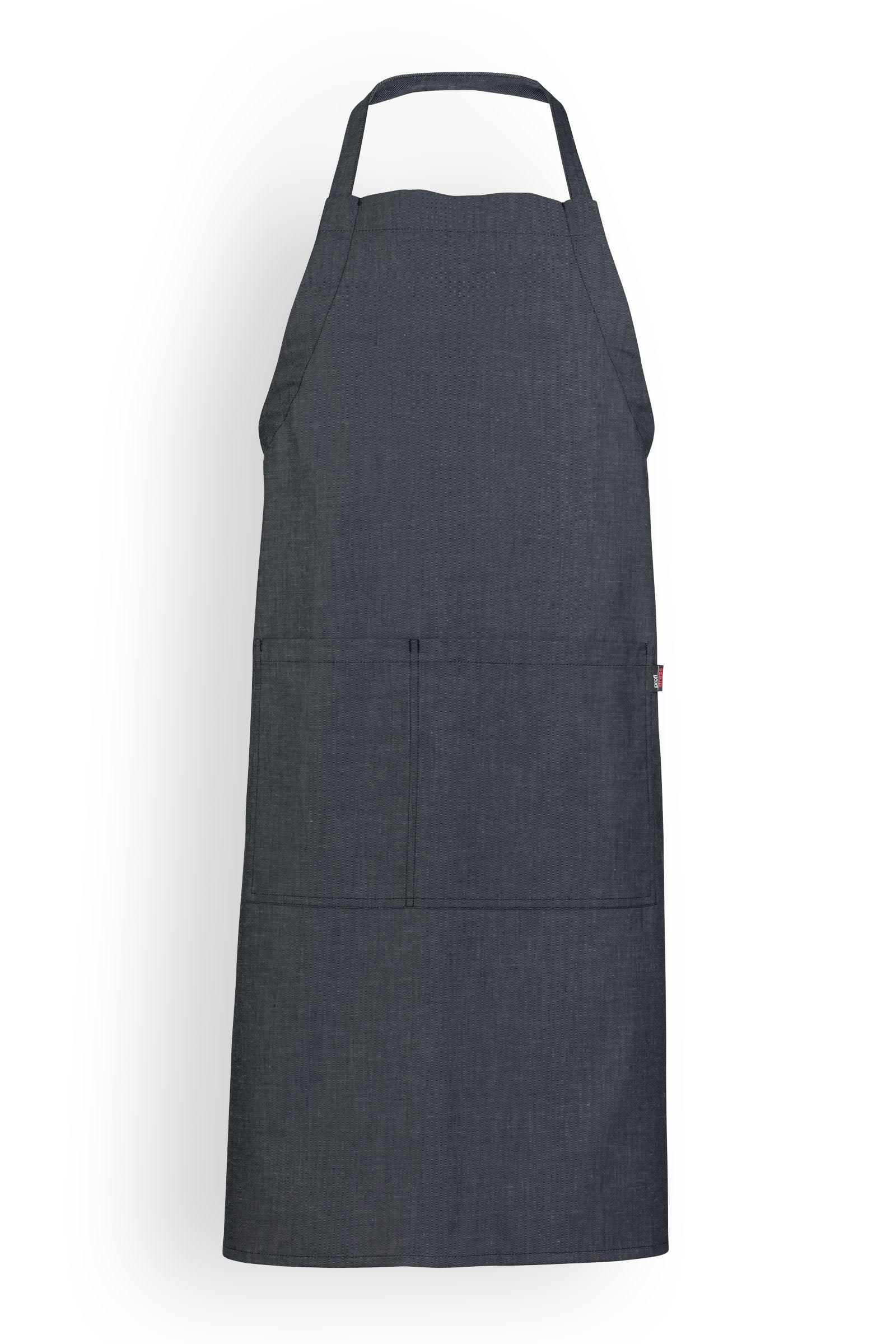 Latzschürze Jeansschwarz Industriewäsche, Vue de face 