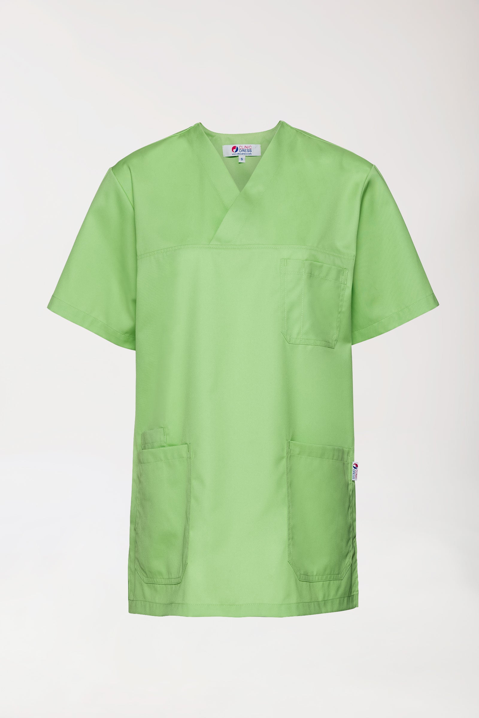 Schlupfkasack Apfelgrün V-Ausschnitt