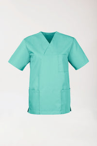 JUST STRONG Schlupfkasack Unisex - V-Ausschnitt aqua green